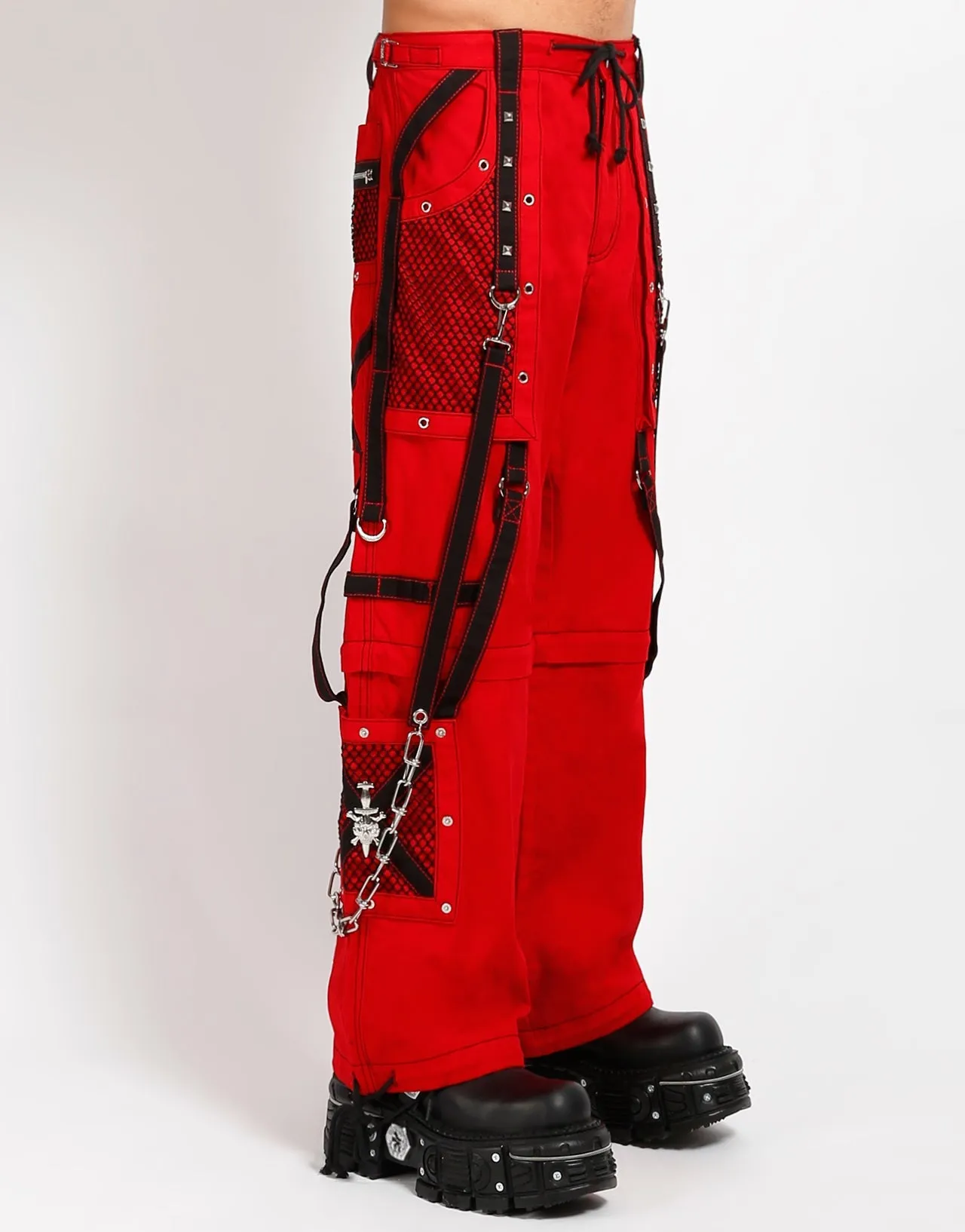 SYMBOL PANT RED Quality Fabric Odor Control Tech