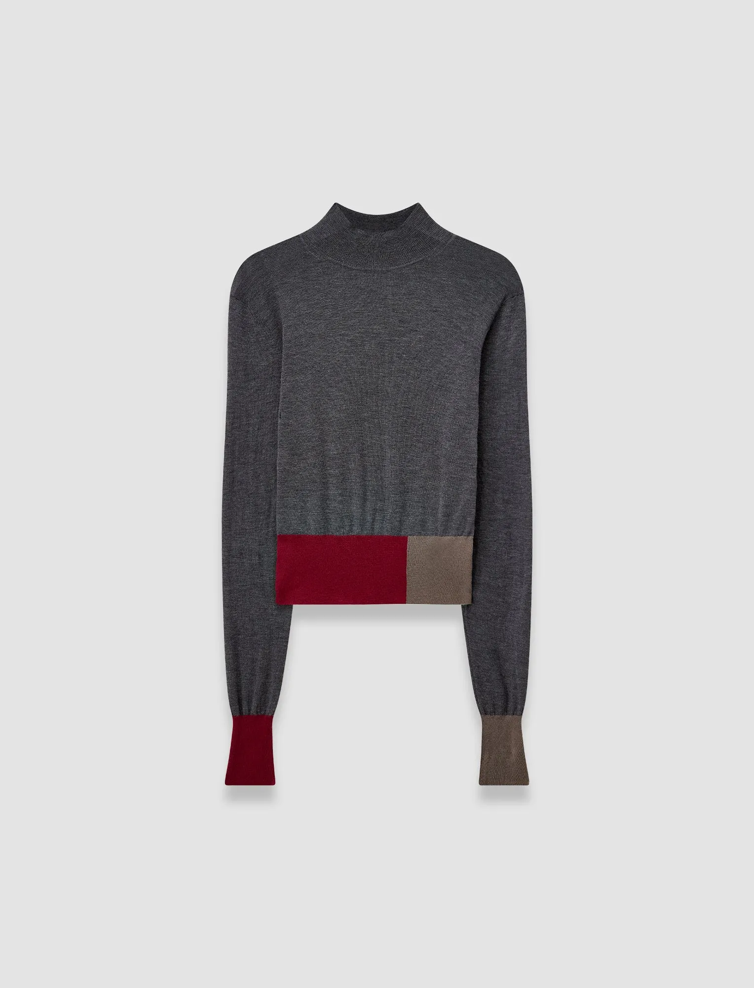 Overlay Cashair Mock Neck Jumper Classic Appeal