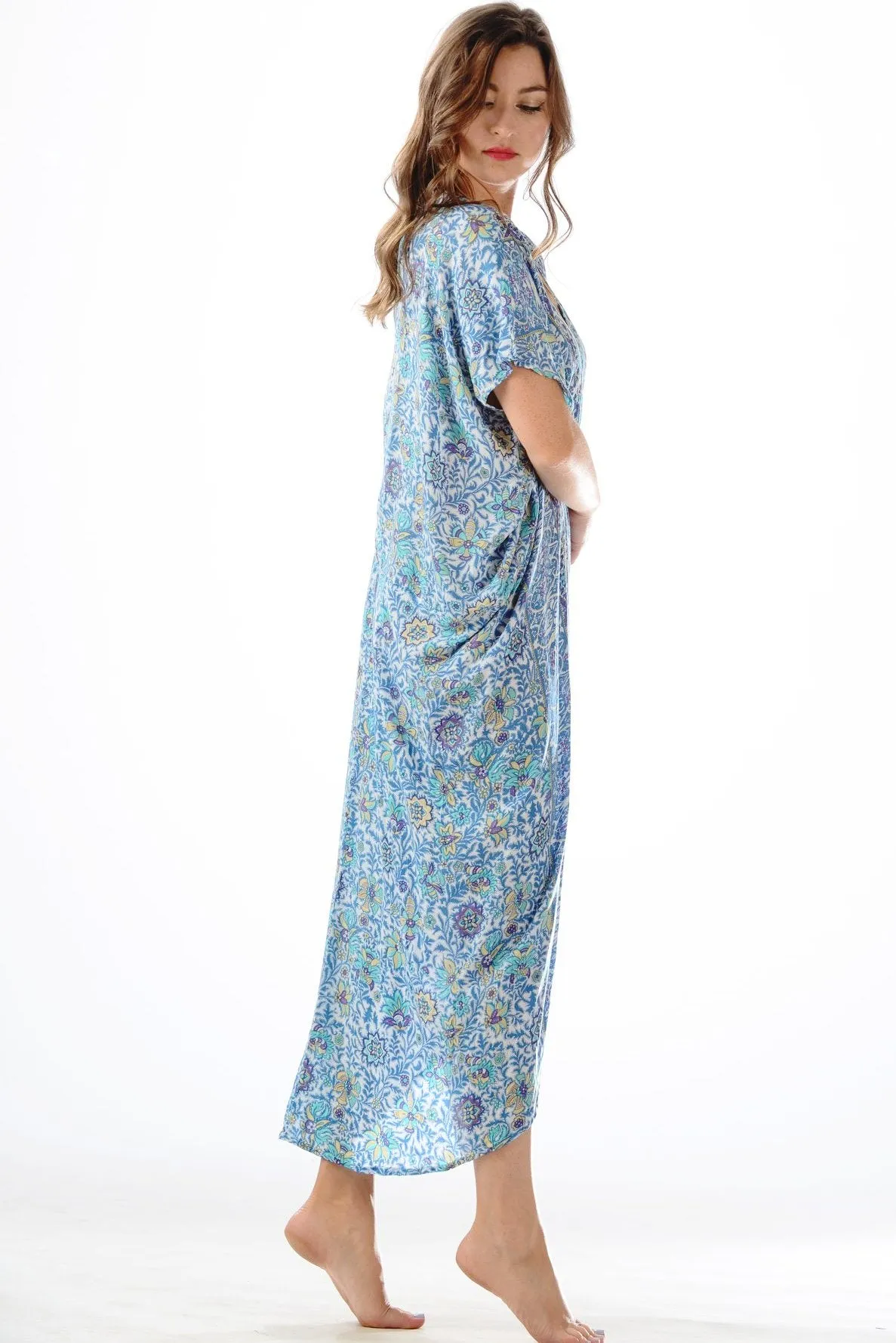 Santorini Kaftan / Blue-Violet Day To Night