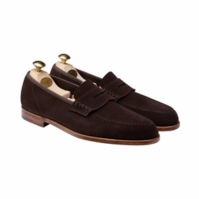 Seaton Dark Oak Suede Minimal Appeal Executive Style