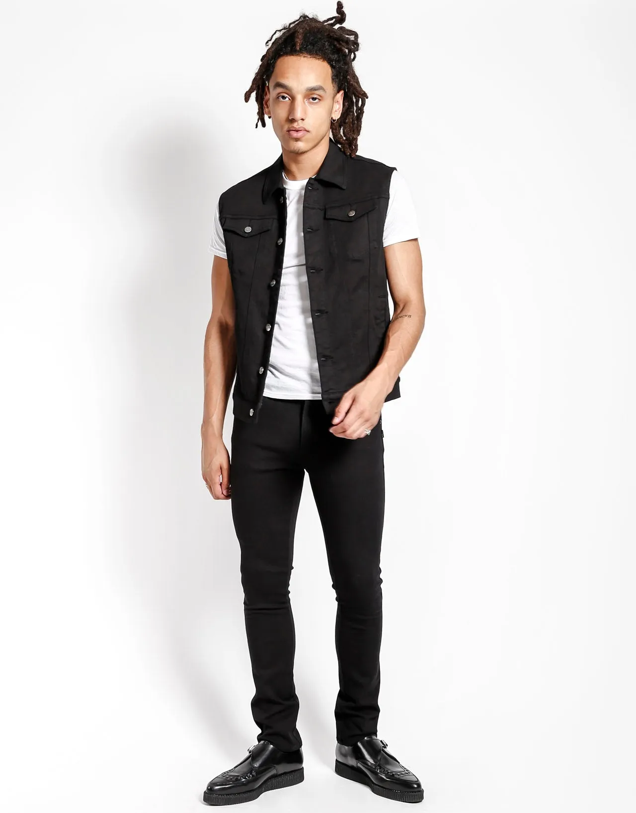 TRASH & VAUDEVILLE JEAN VEST Classic Fit