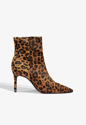 Mikki Hair Calf Bootie Sustainable Leather Sun Glow