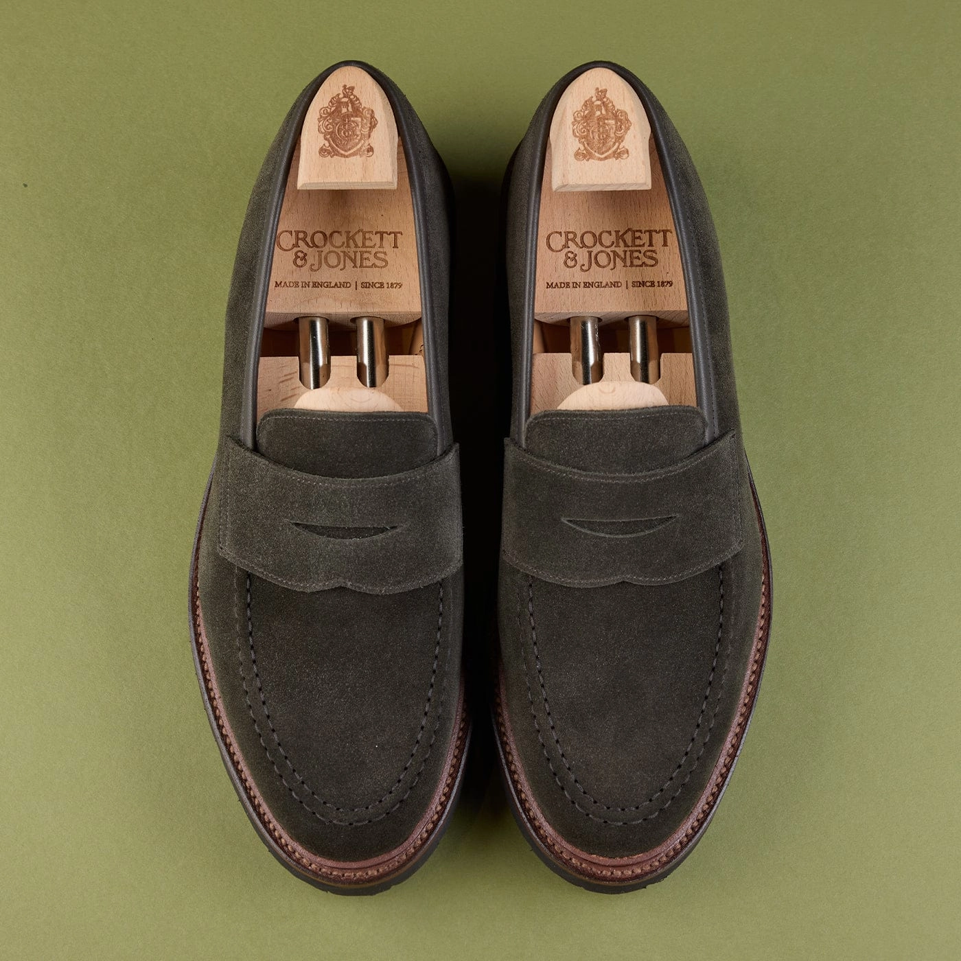 Style Goal Boston 2 Earth Green Suede