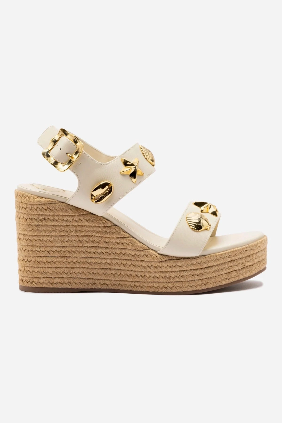 Madison Hi Espadrille In Ivory Saffiano Meta Move