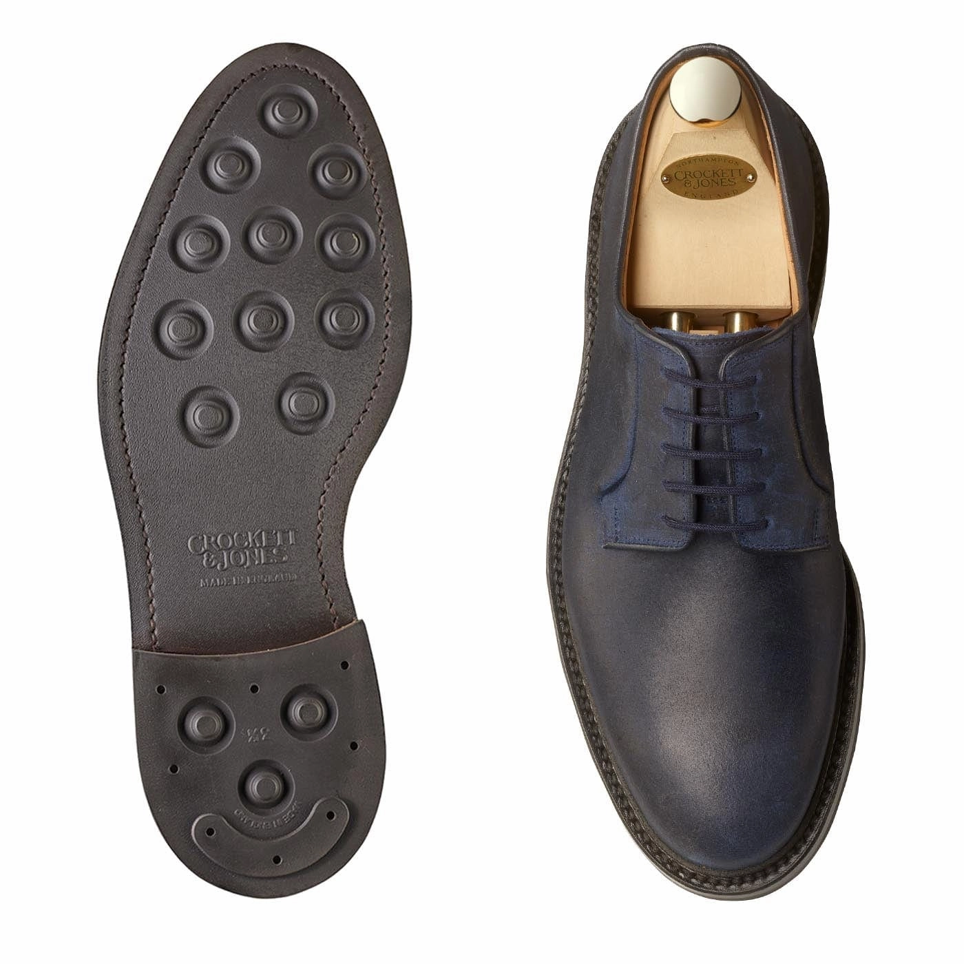 Wind Block Lanark 3 Navy Rough-Out Suede