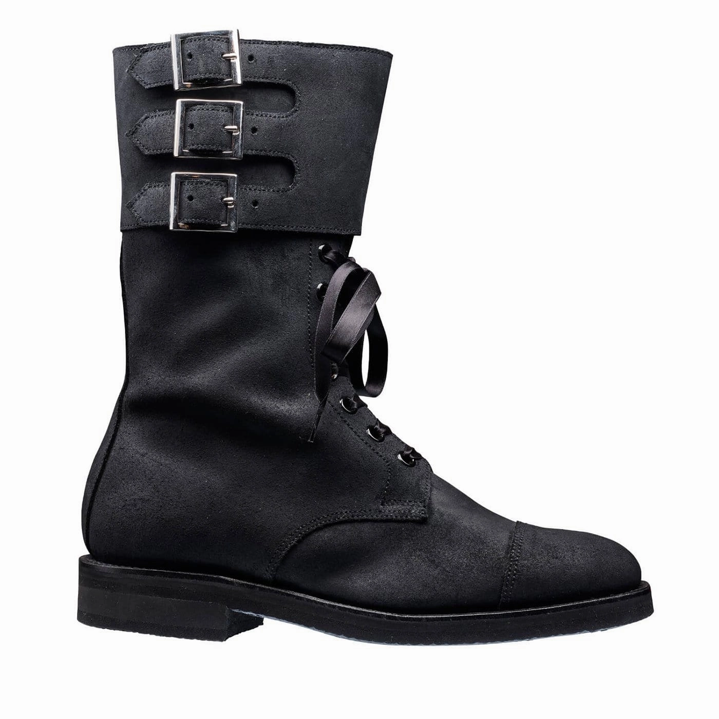 Ella Black Rough-Out Suede All Season No Pressure
