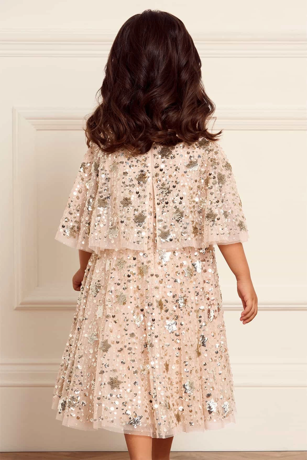 Casual Fit Shooting Stars Kids Dress