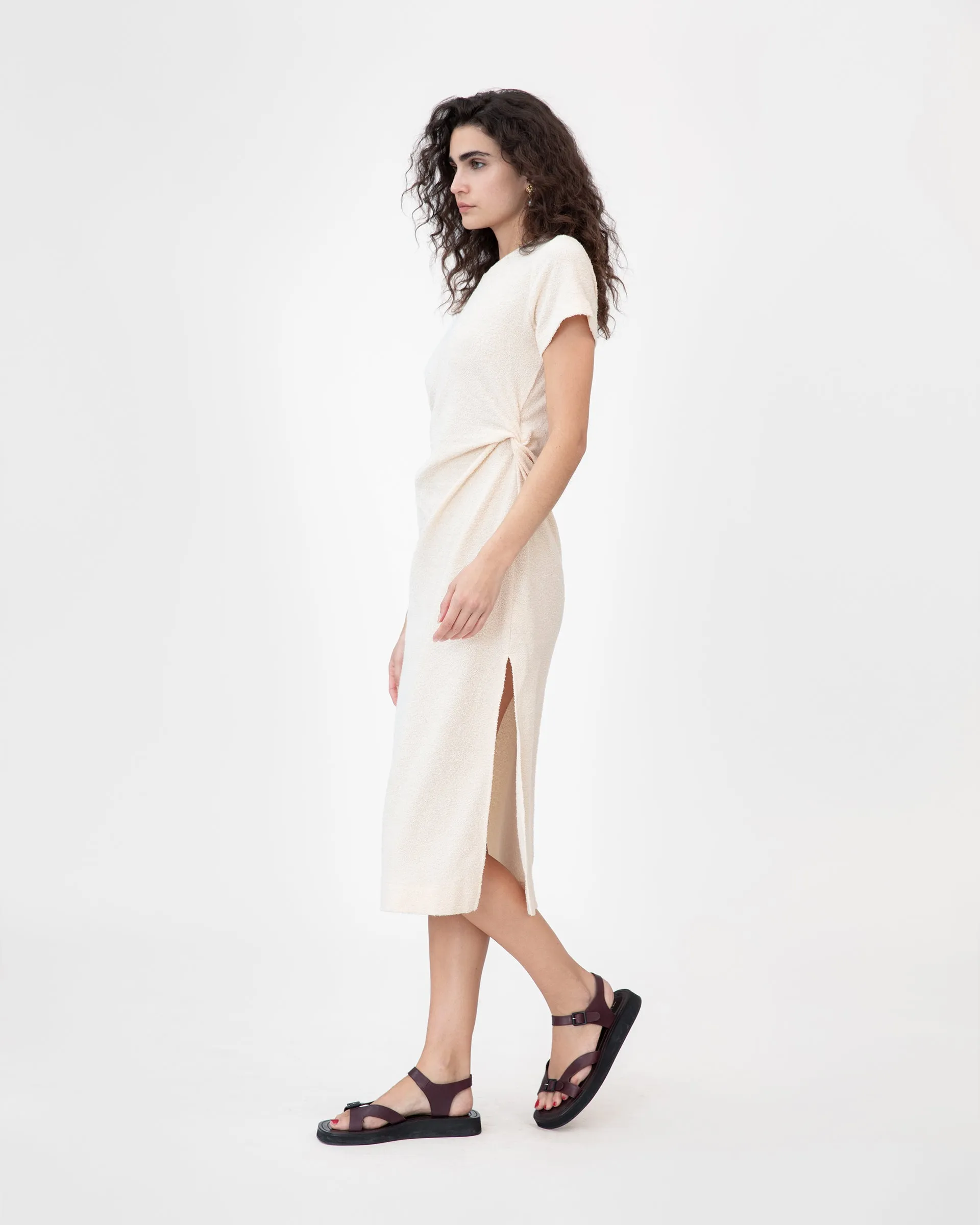 Coastal-Charm Microfiber Quick Dry Short Sleeve Aurora Dress