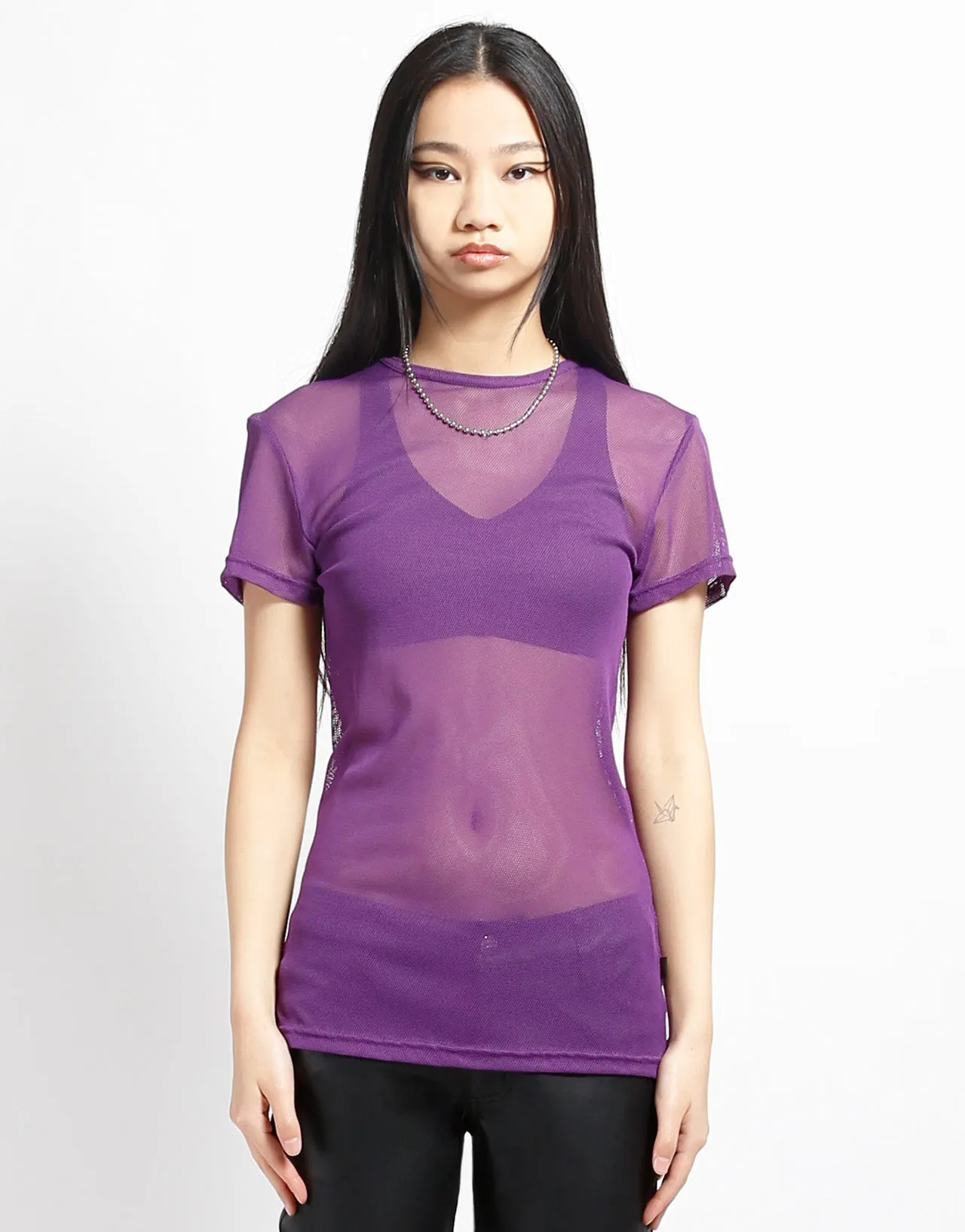 FlexFoamInserts SHORT SLEEVE FISHNET PURPLE