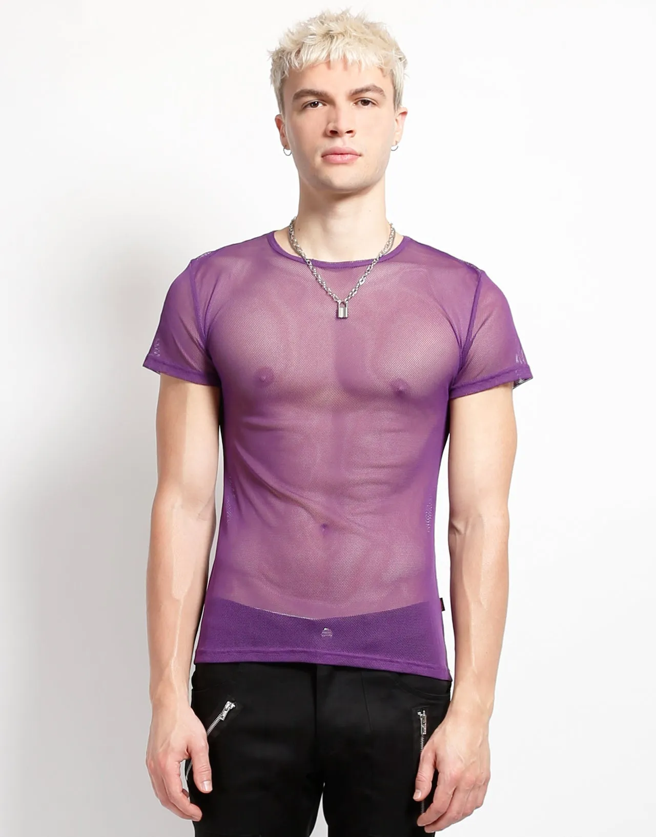 SHORT SLEEVE FISHNET PURPLE Sport Hoodie Sporty Sweatshirt