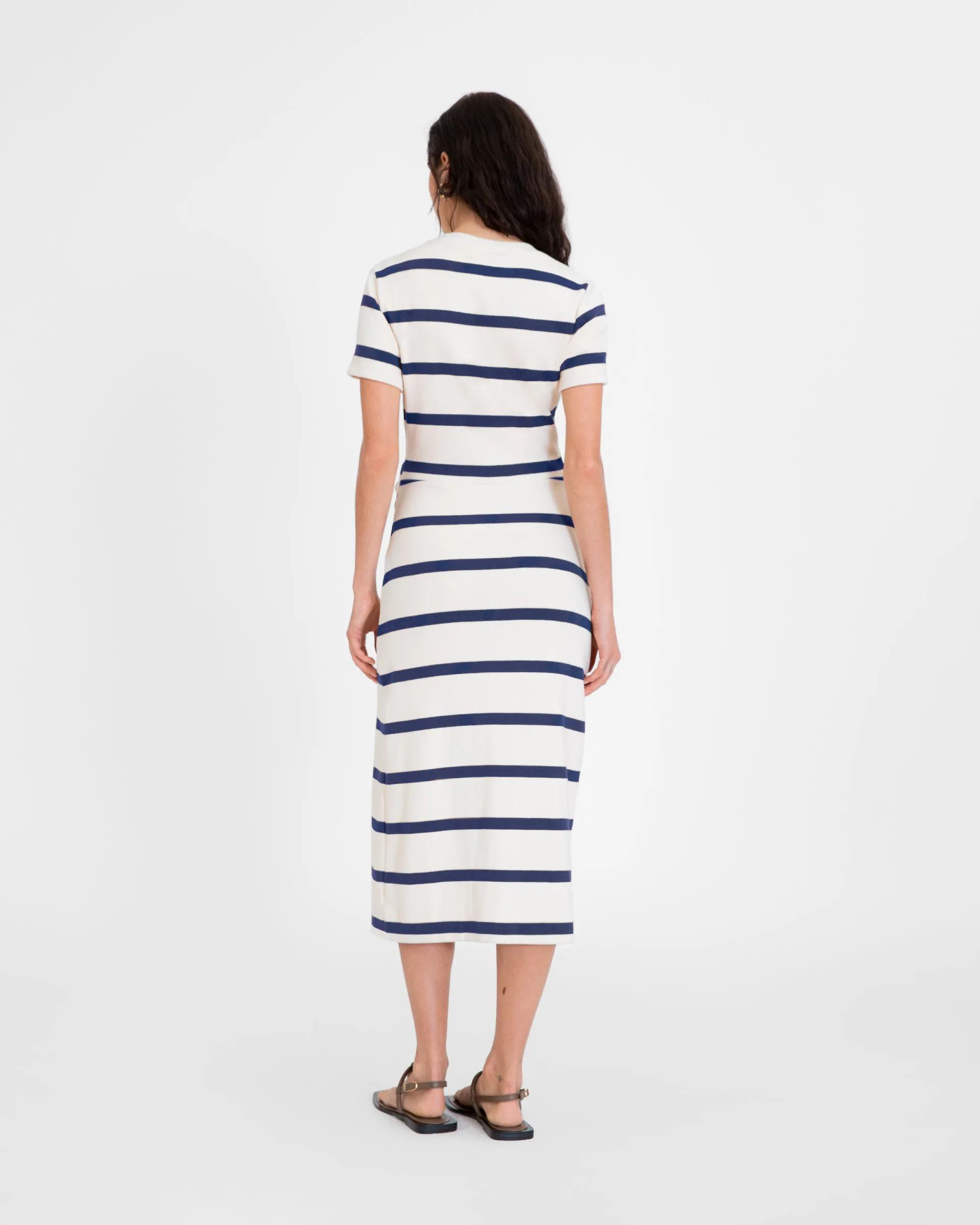 gentle touch Short Sleeve Striped Cody Dress