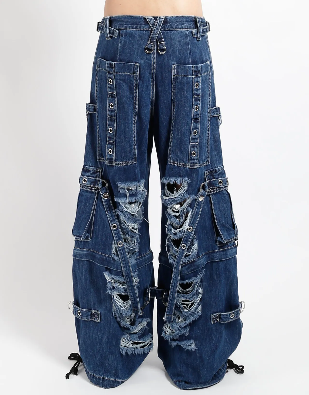 SHREDDER DENIM STRAP PANT INDIGO Casual Layering