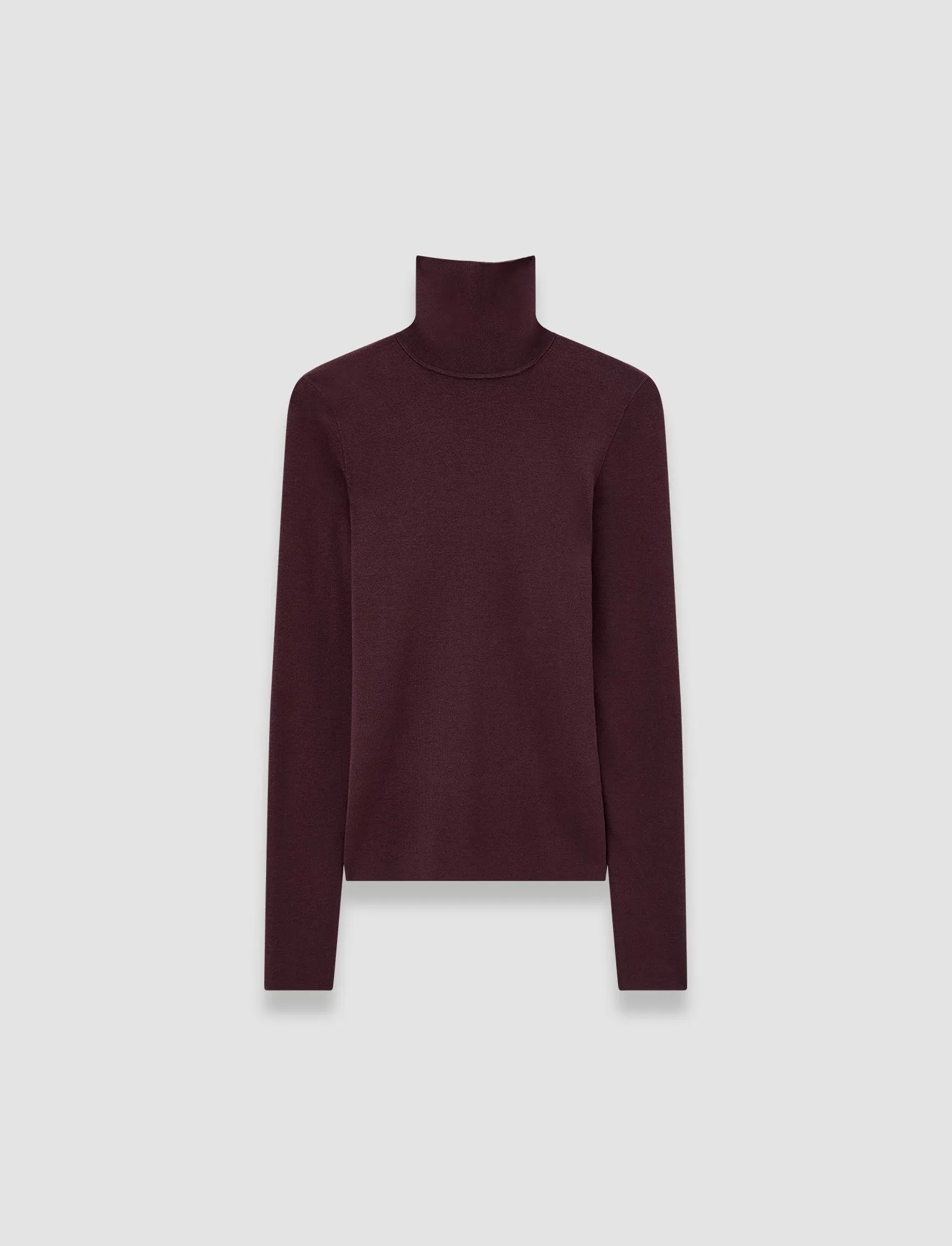 Fashion Fit Silk Stretch High Neck Top