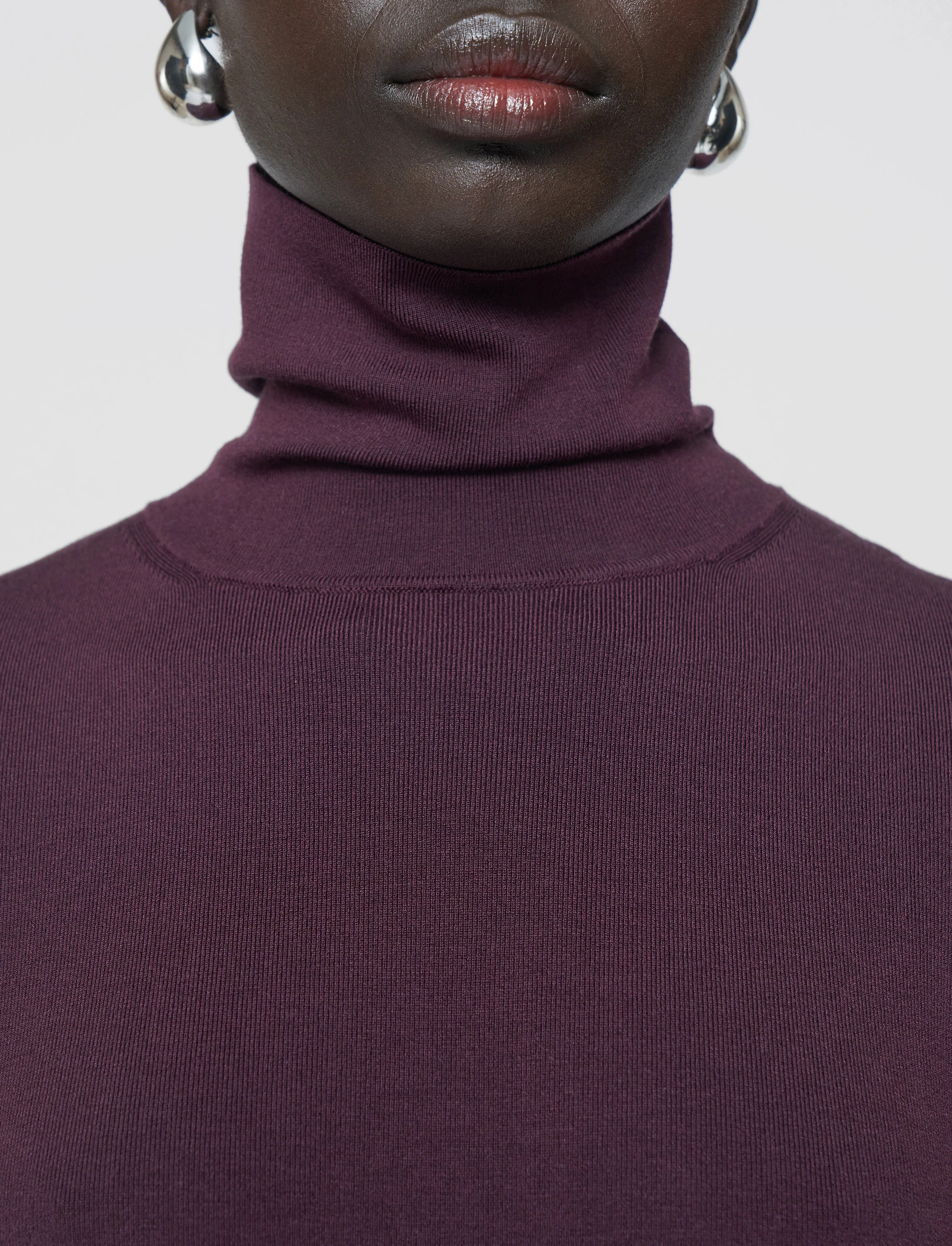 Silk Stretch High Neck Top Timeless Feel