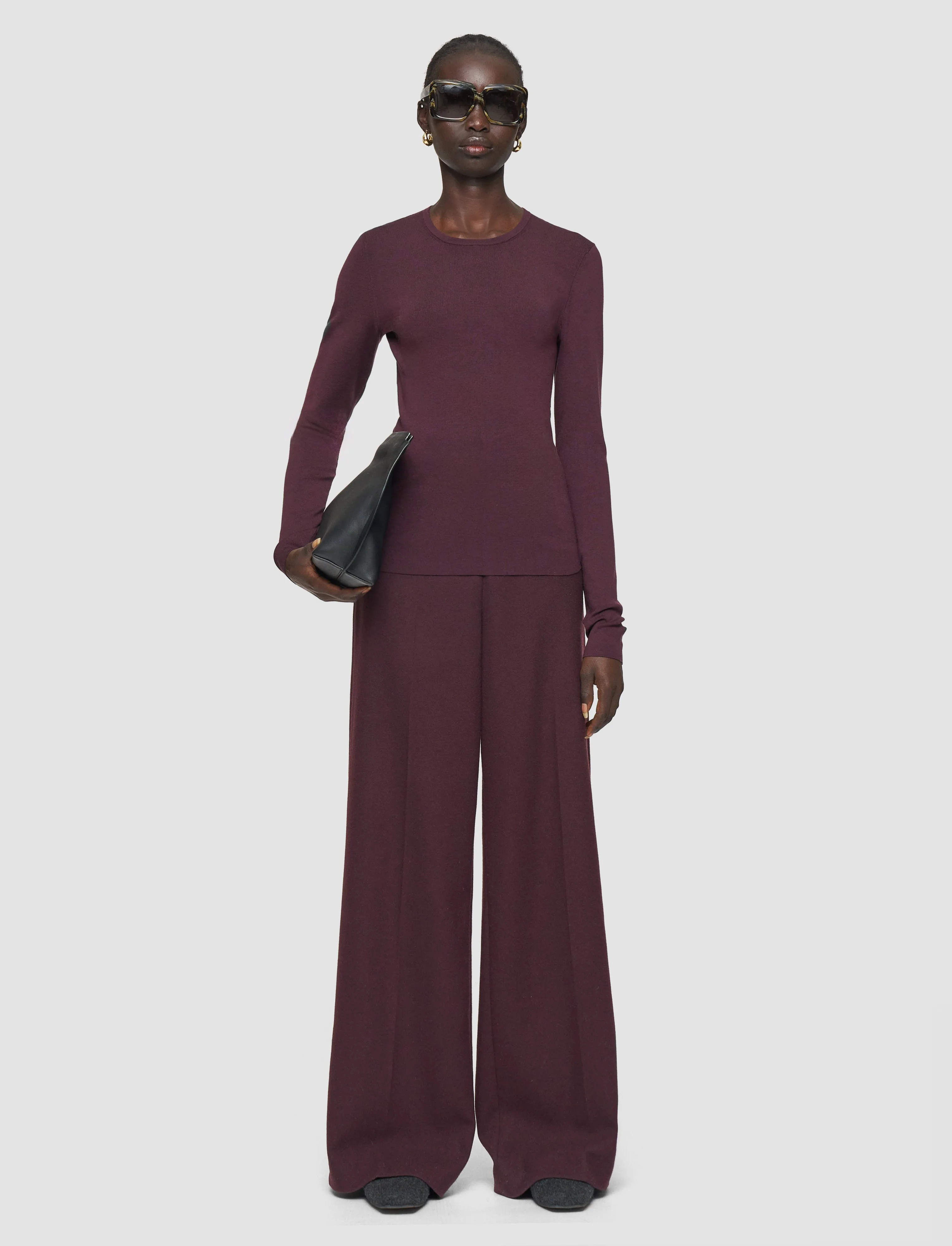 Snug Style Chunky Cable Knit Silk Stretch Top