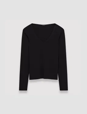 Silk Stretch V Neck Top Home Trend Odor Resistant Treatment