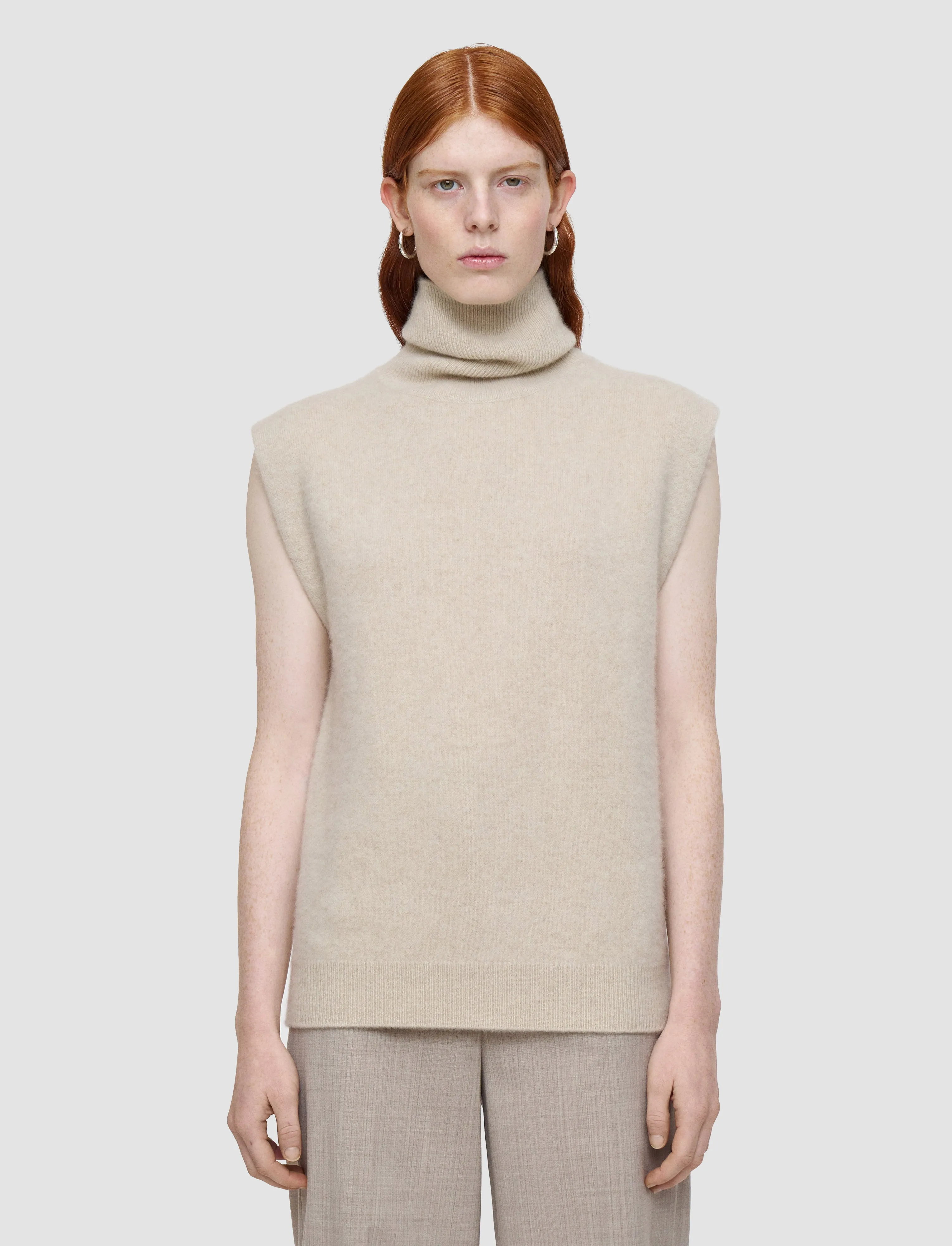 Brushed Cashmere Vest Indoor Layer