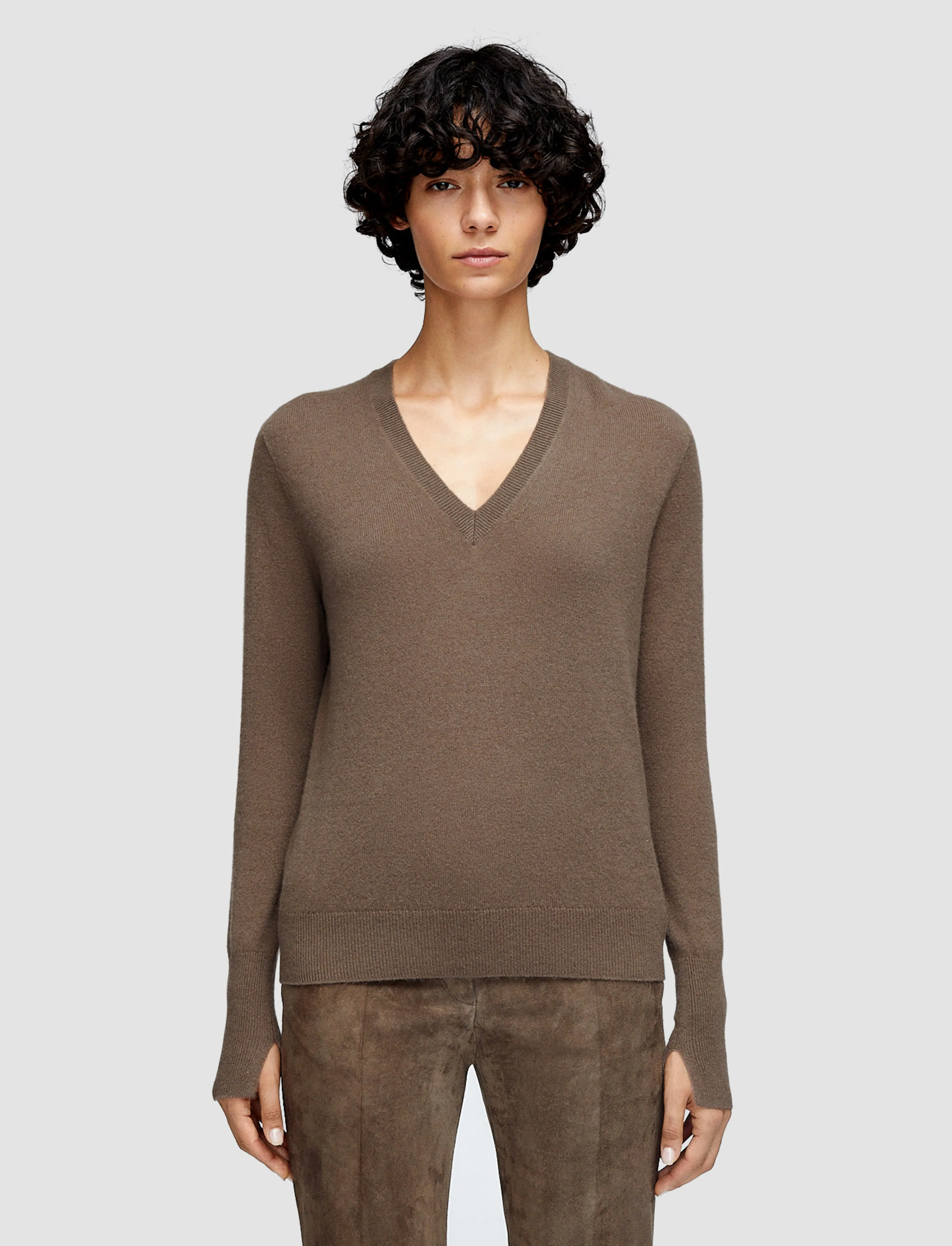 Home Comfort Light Pure Cashmere V Neck Jumper