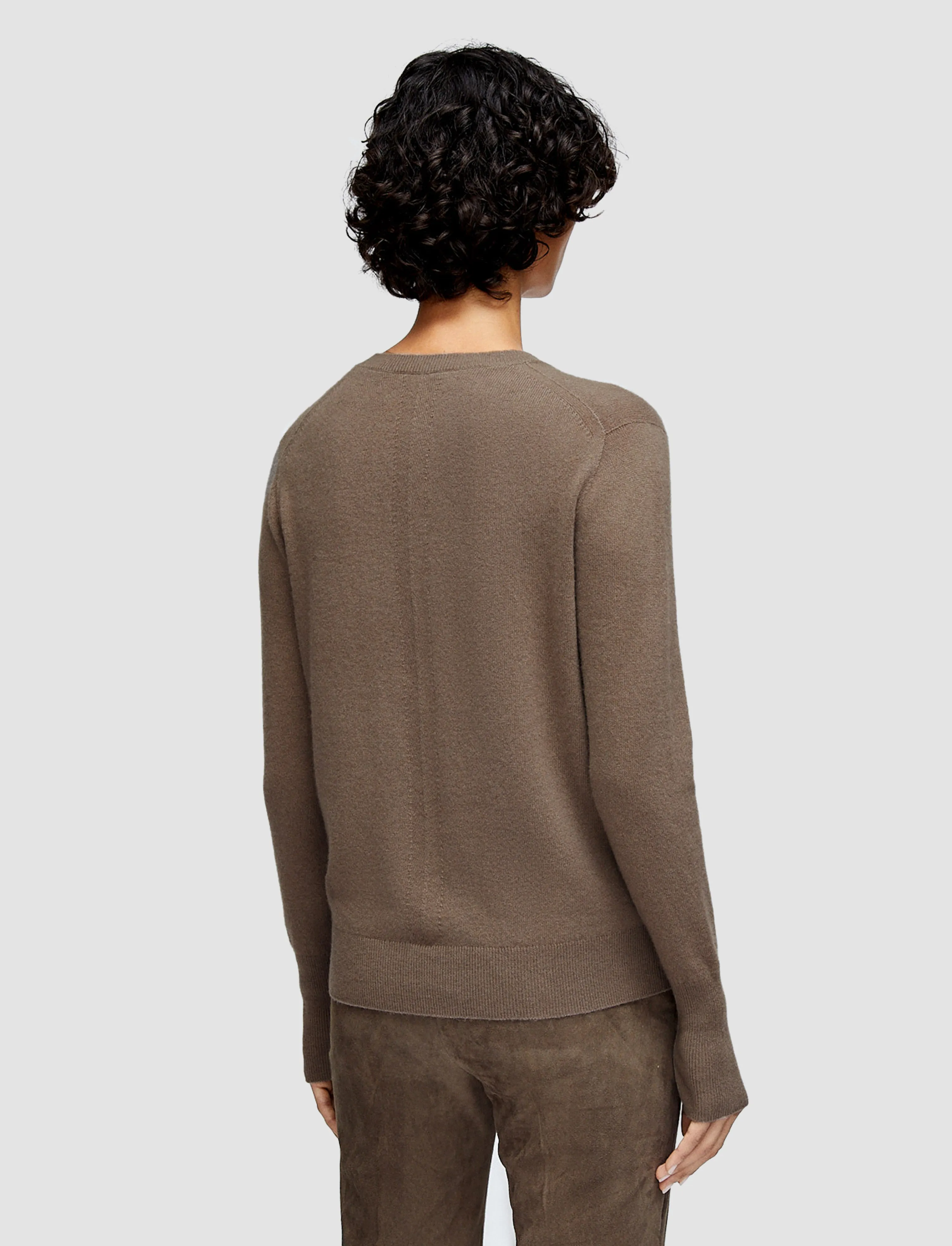 EcoFriendly Dyeing Light Pure Cashmere V Neck Jumper