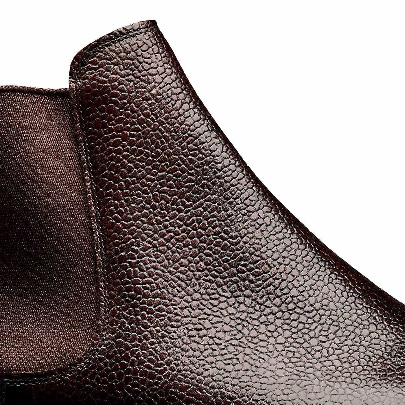 Padded Collar Structure Chelsea 11 Dark Brown Scotch Grain