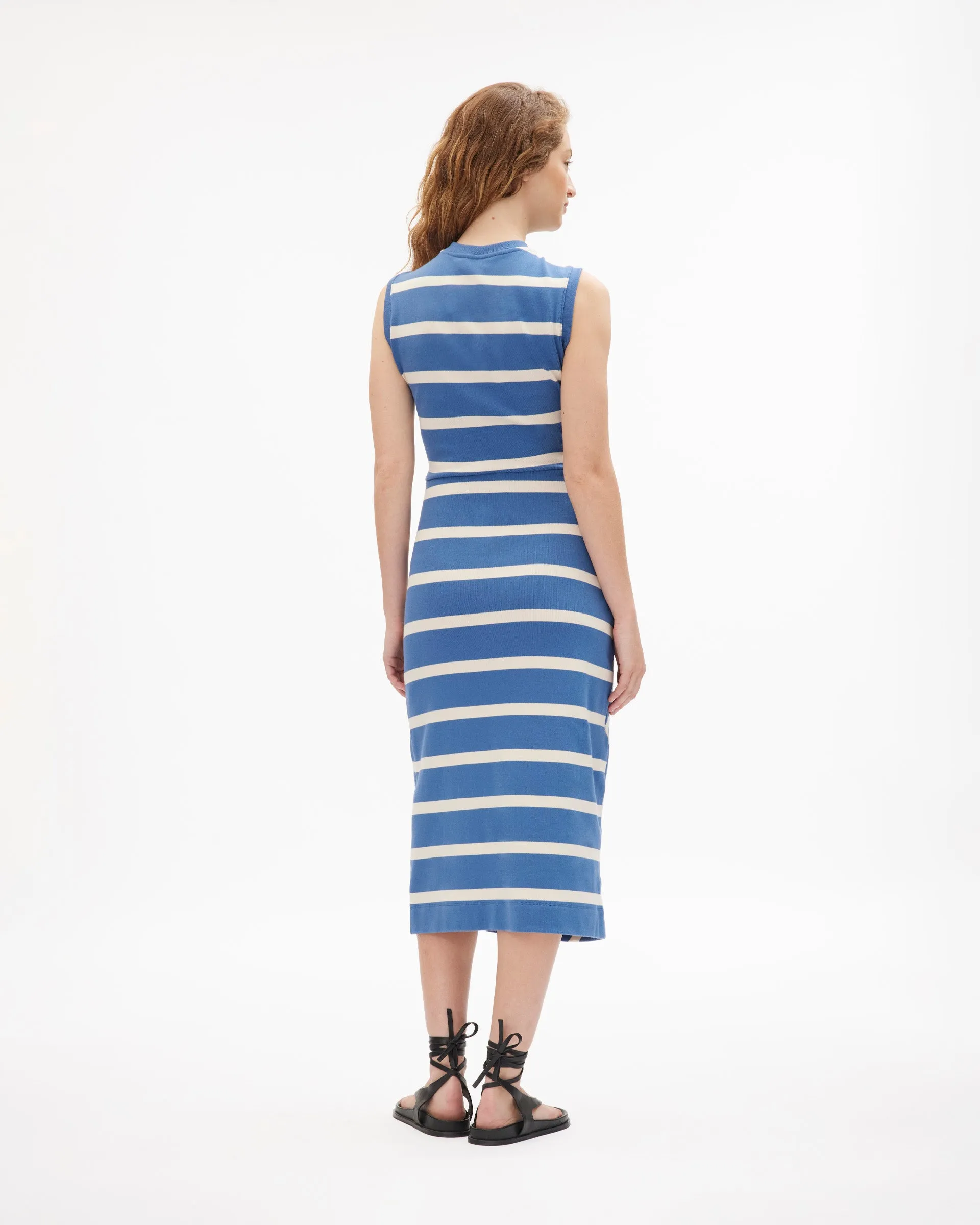 Sleeveless Striped Cody Dress QuickDry Fabric
