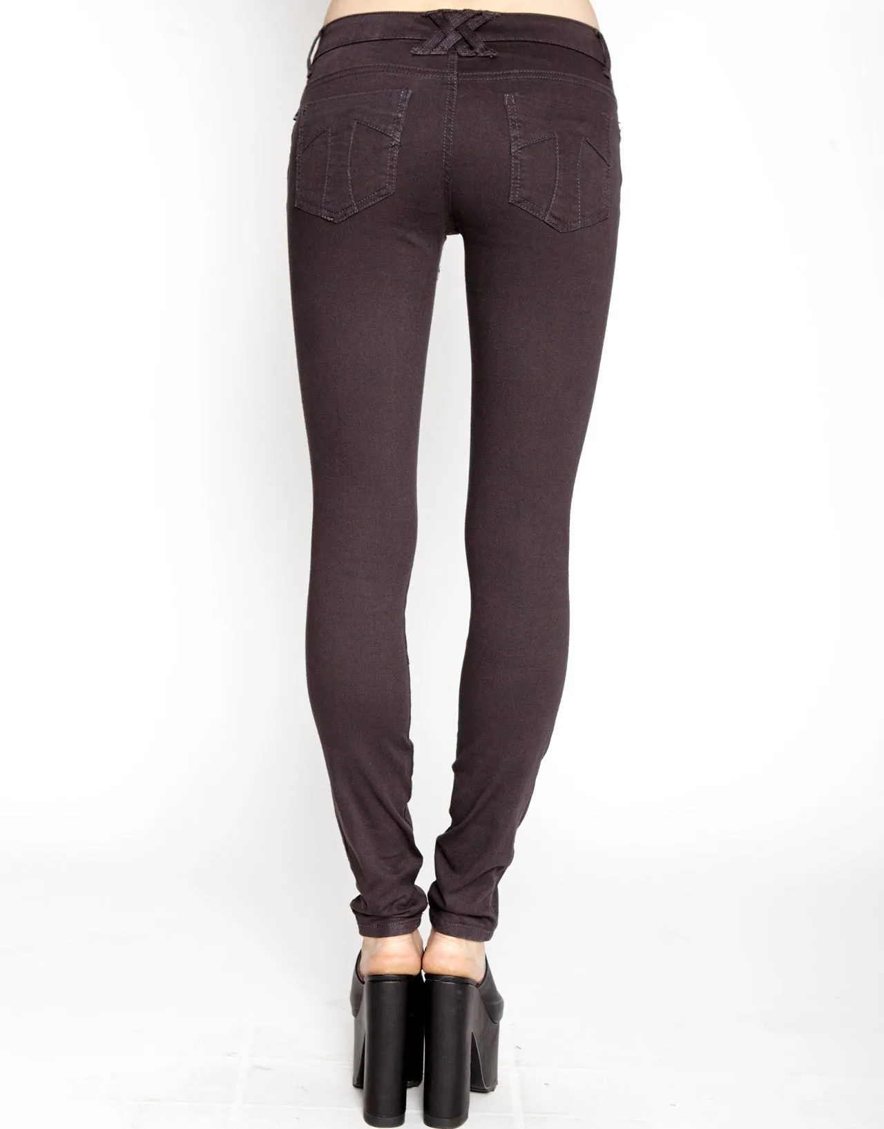 AbrasionResistantFabric T Back Jeans GREY