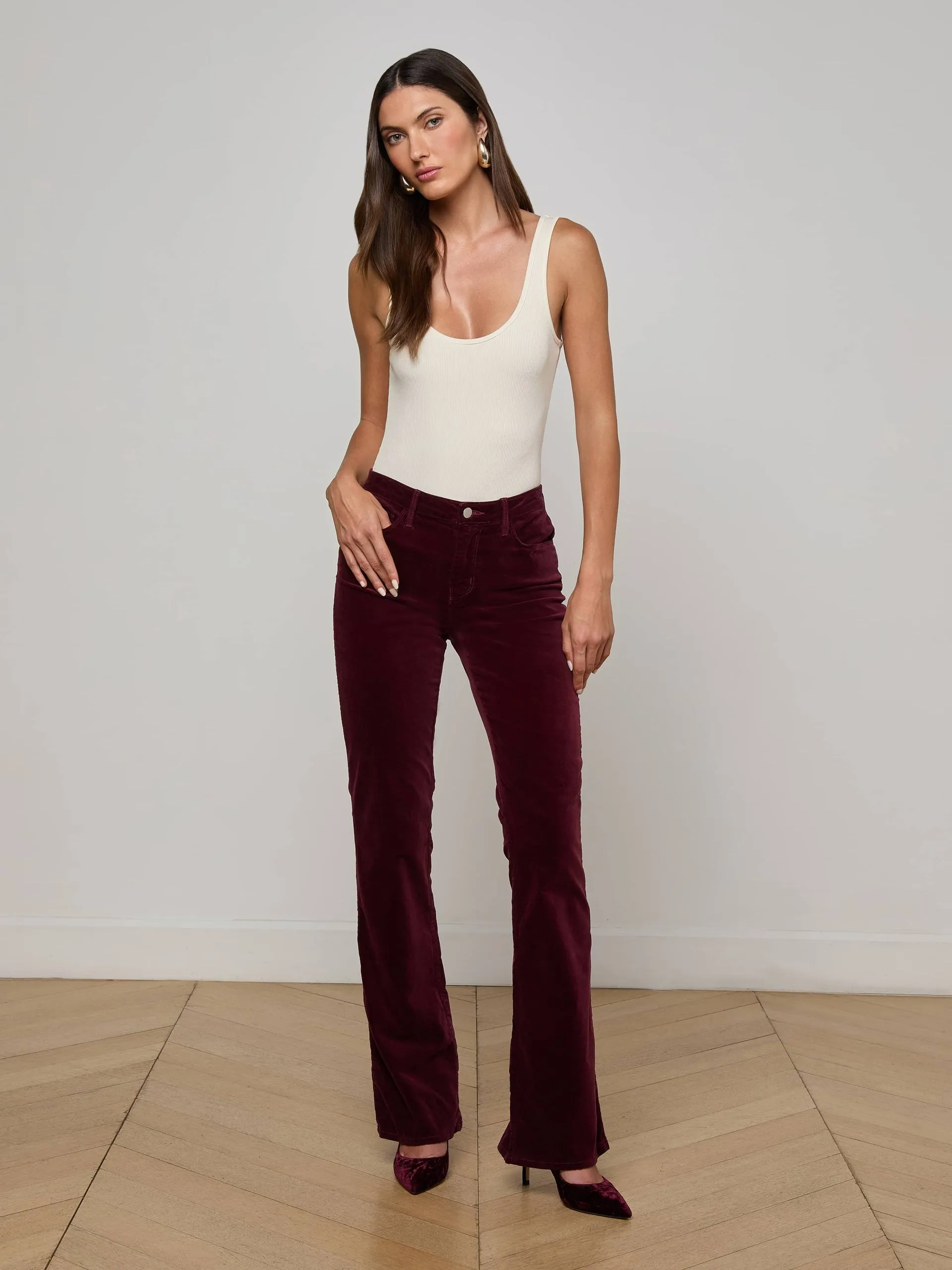 General Fit Light Outfit Stevie Velvet Jean Dark Port