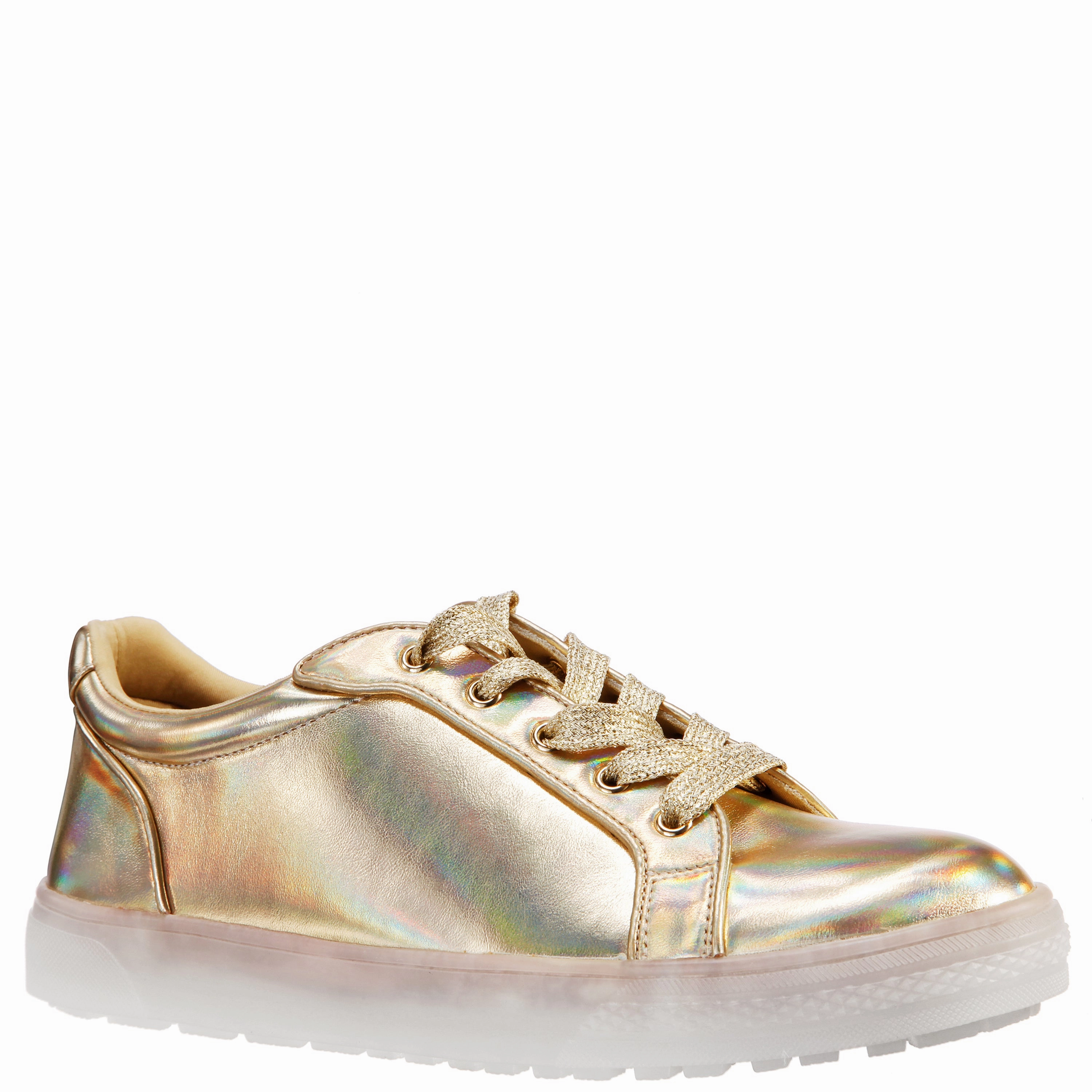 Mesh Upper MANGO-GOLD PRISMATIC NAPPA PU