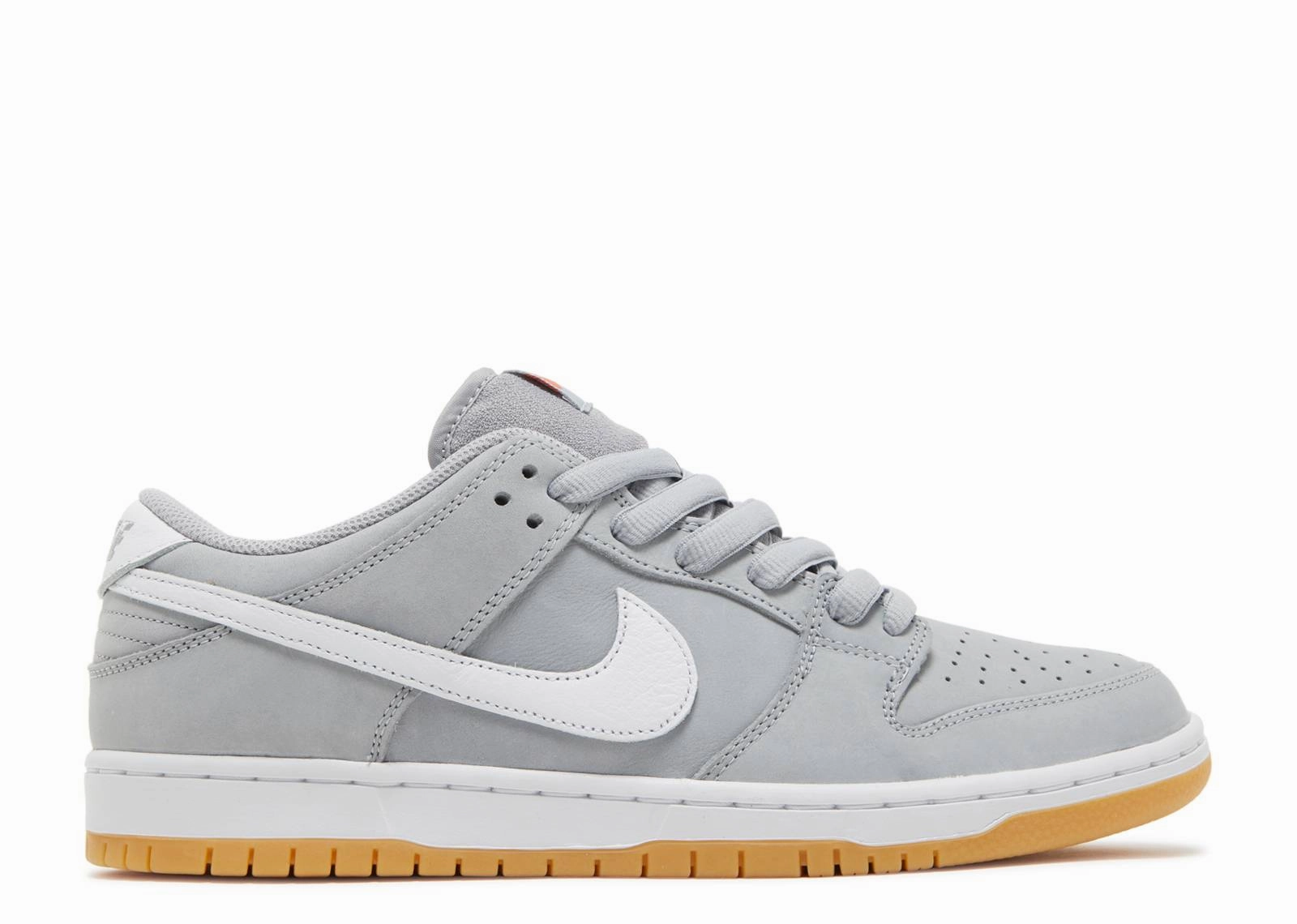 Nike SB Dunk Low Pro ISO - Wolf Grey Gum construction