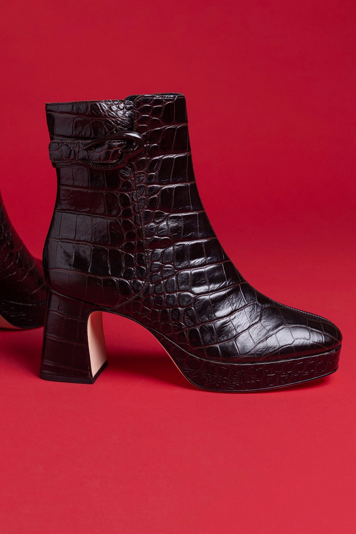 Dolly Verona Low Boot In Croco Brown Leather Dry Base Training