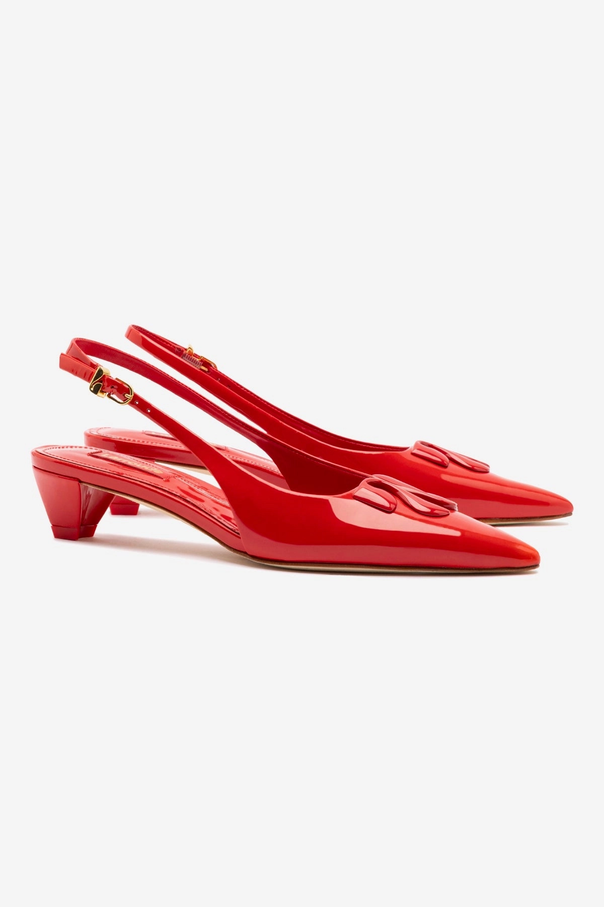 easy move Padded Comfort Cold Weather Kaitlan LL Low Pump In Scarlet Patent Leather