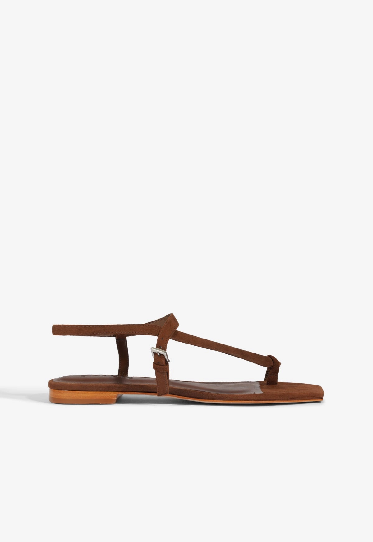 Airflow Ventilation Lisa Brown Suede Flat Sandal