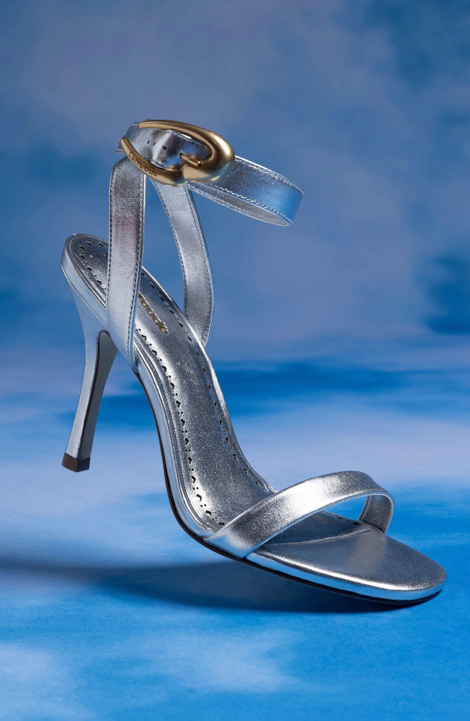 Verona Sandal In Silver Metallic Leather All Day Comfort Fit