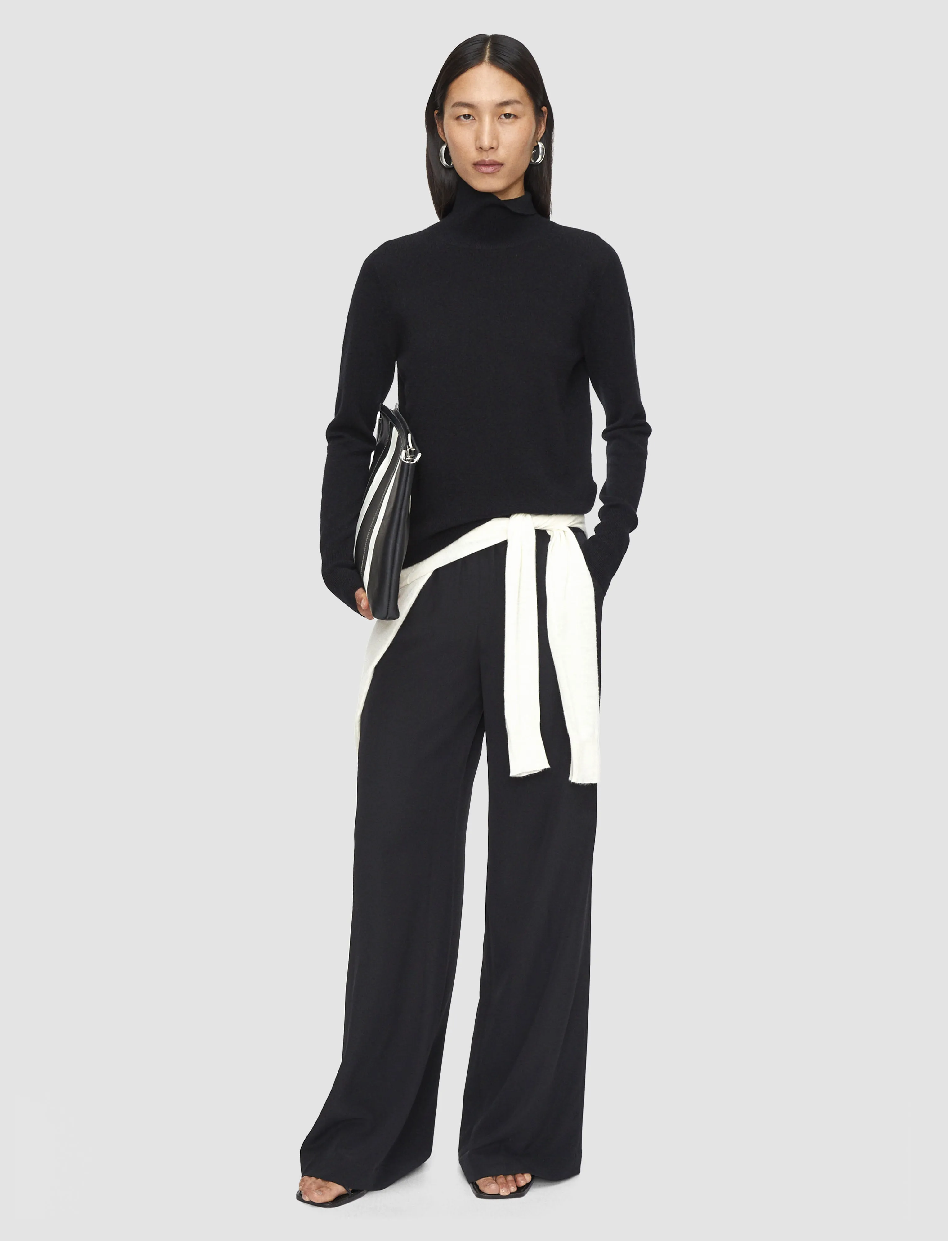 Unisex Appeal Light Pure Cashmere High Neck Jumper