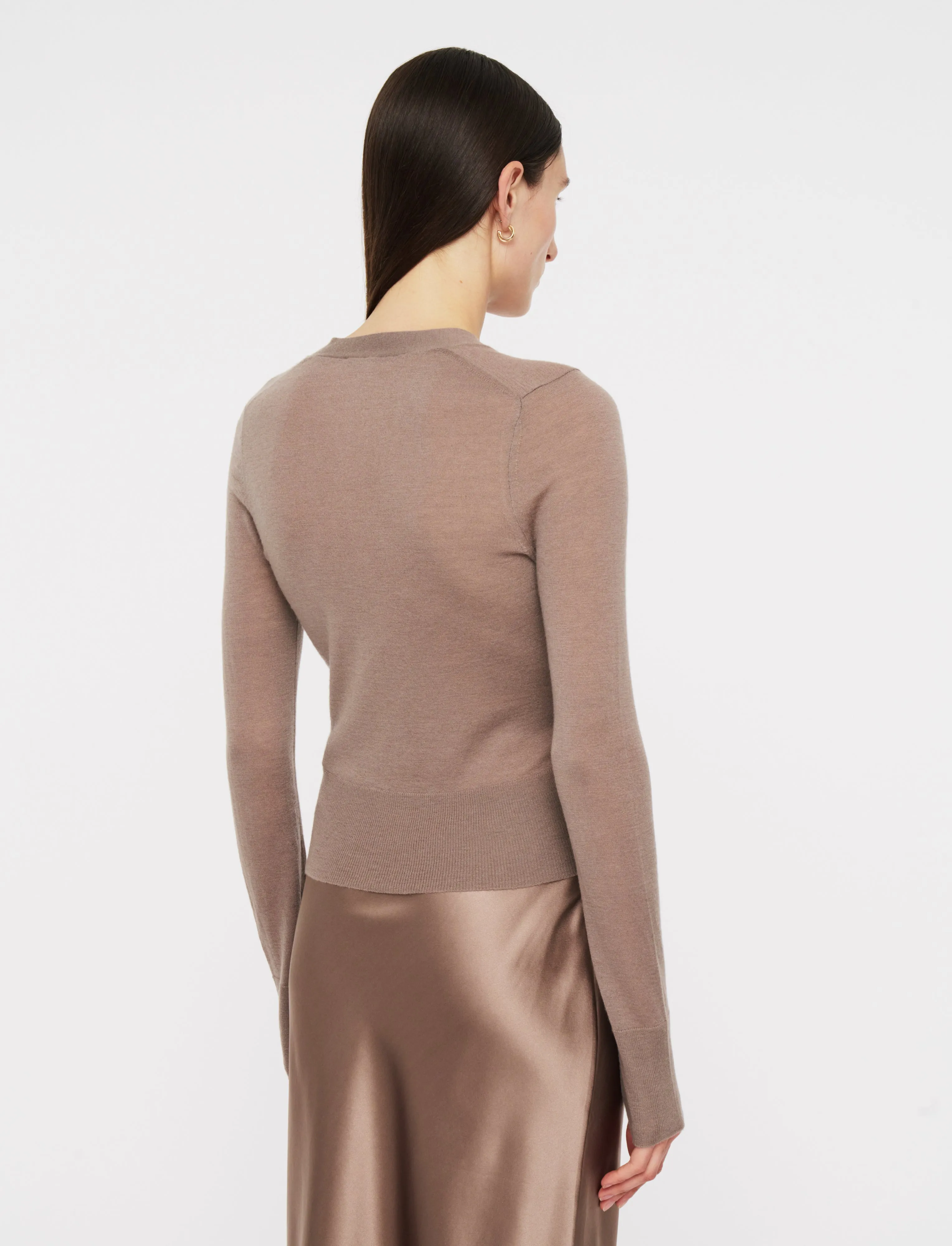 Cashair Cardigan Flexible Edging