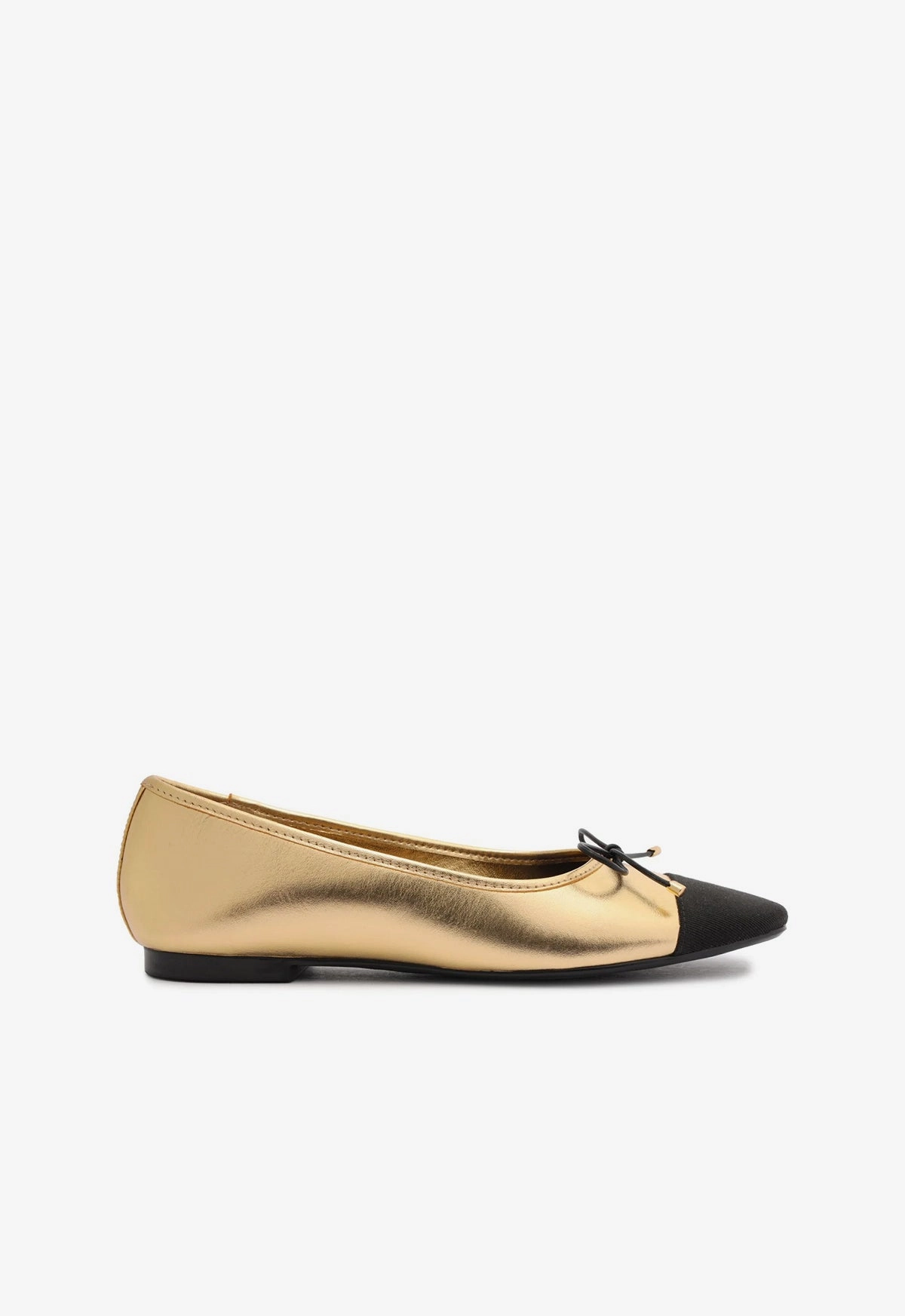 Core Support Light Run Arissa Metallic Leather Flat