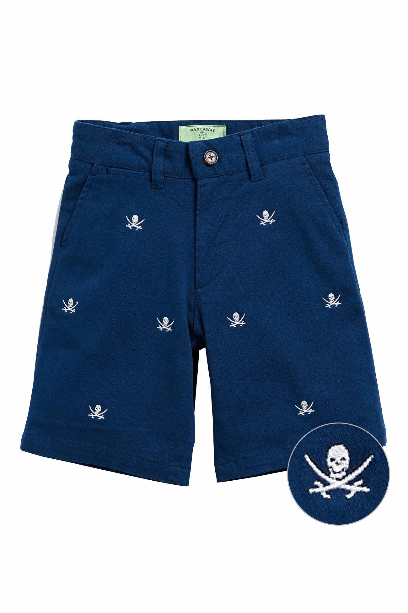 Jetties Short Stretch Twill Nantucket Navy with Calico Jack surf wear