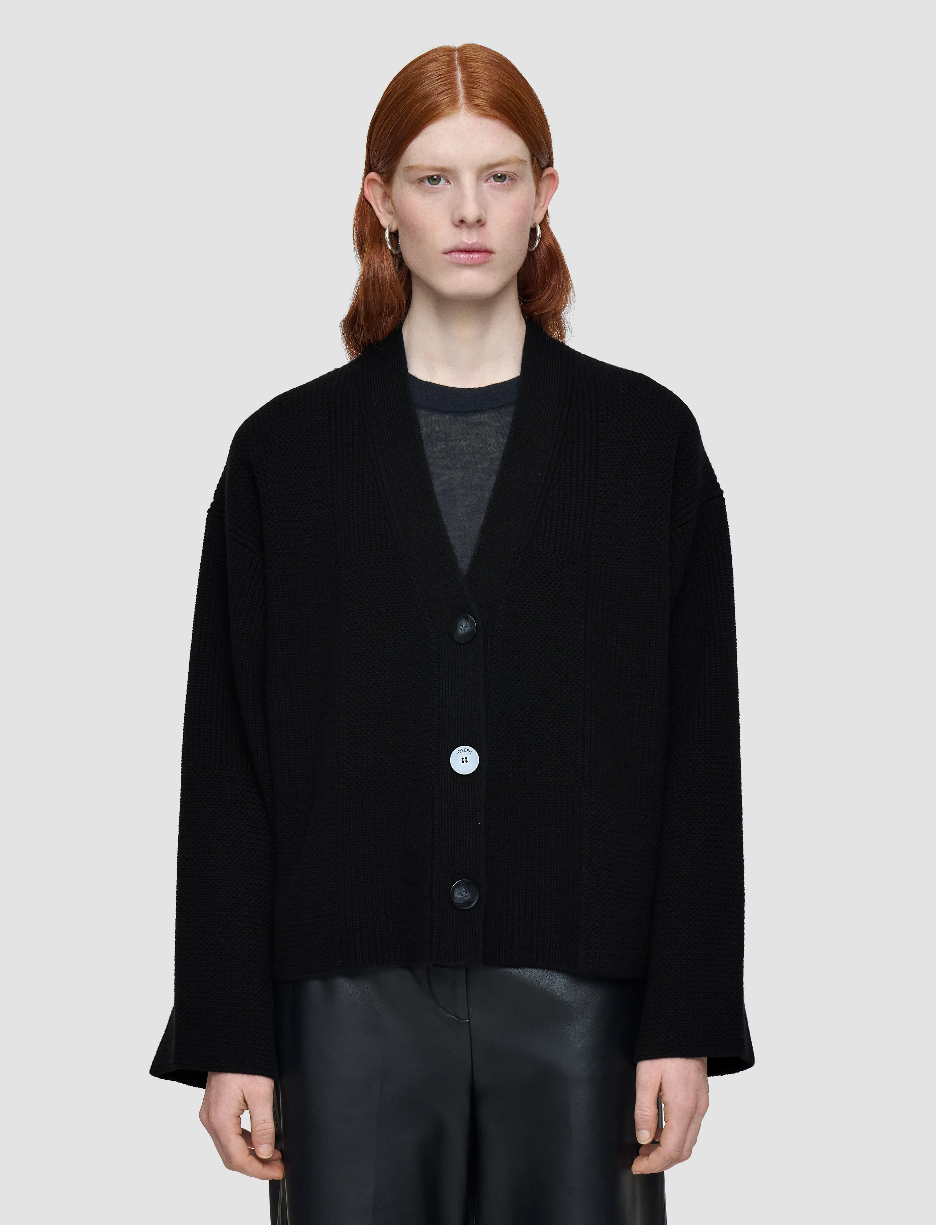 Soft Wool Cardigan WrinkleResistant Finish Urban Comforted