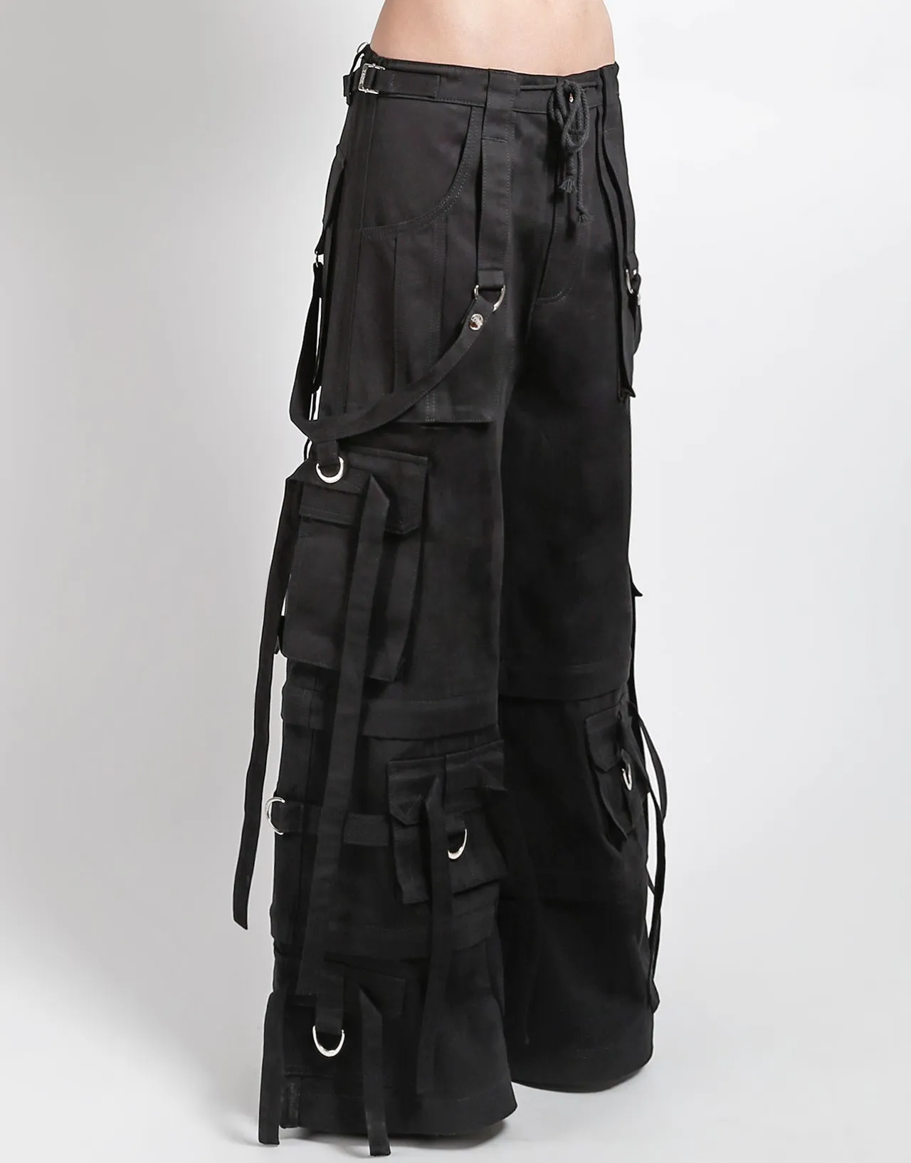 RING STRAP PANT BLACK Flexible Look