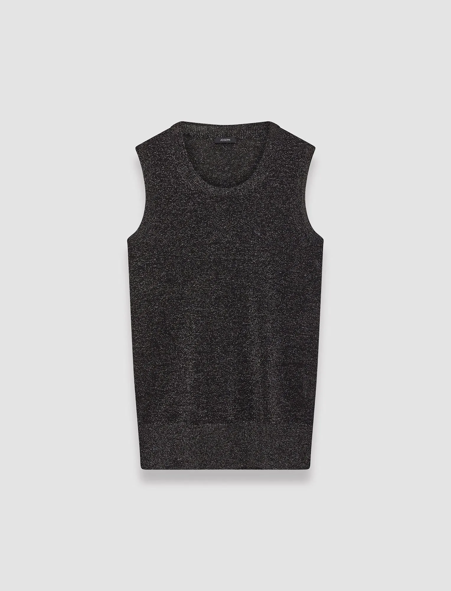 Double Layered Fast Drying Material Lurex Knit Tank Top