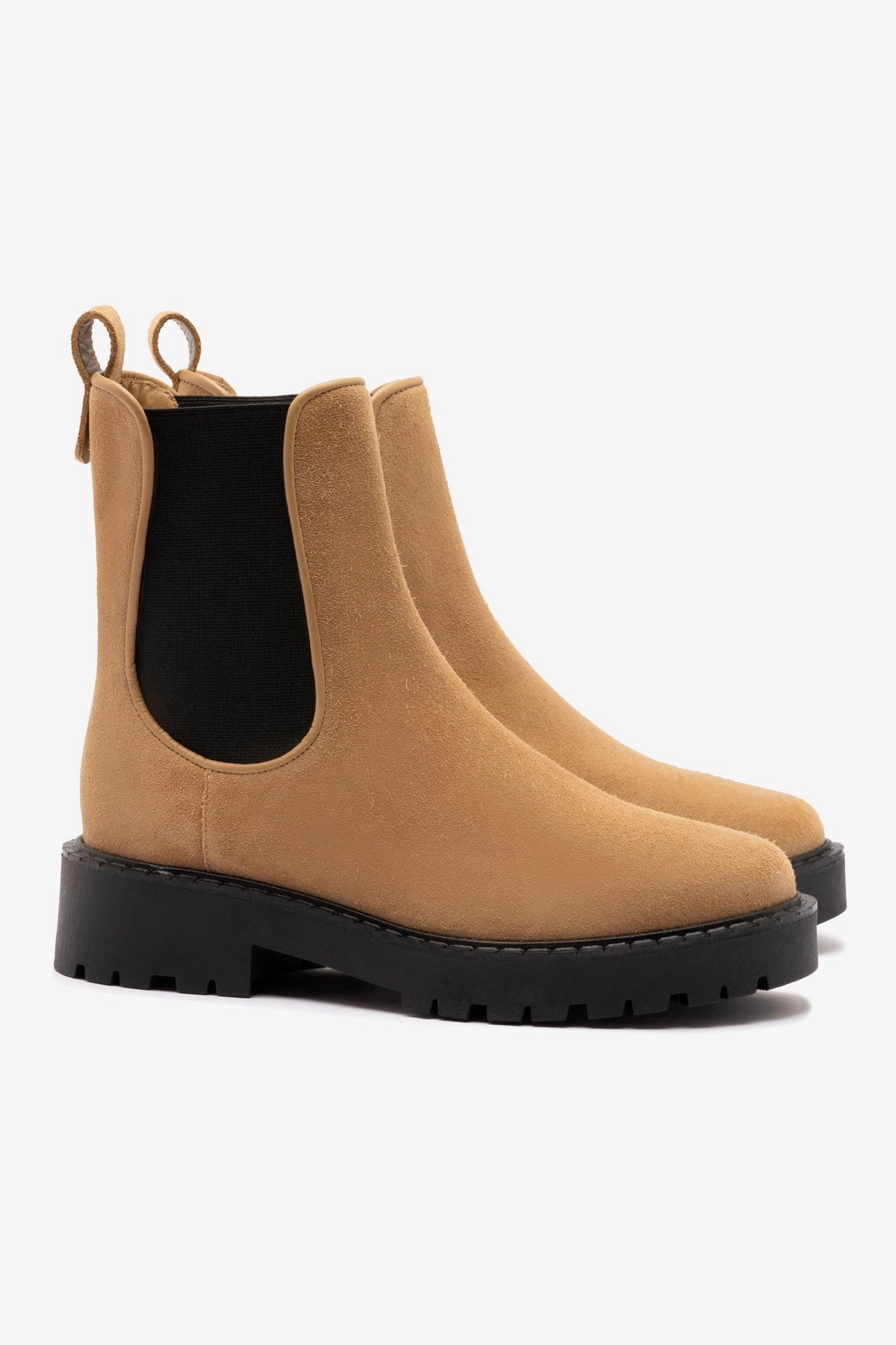 Sancha Boot In Peanut Suede Wave Flow