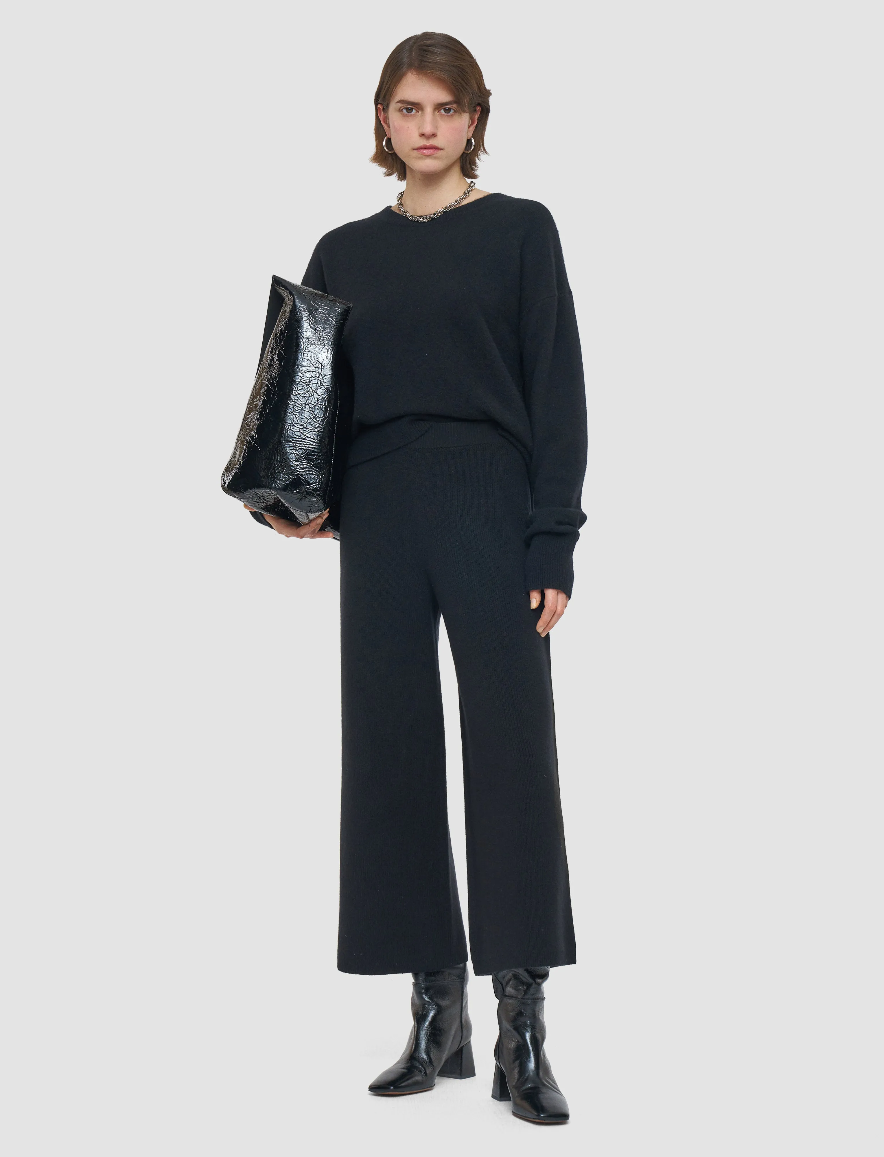 Lightweight Knit Minimal Comforted Soft Wool Culottes