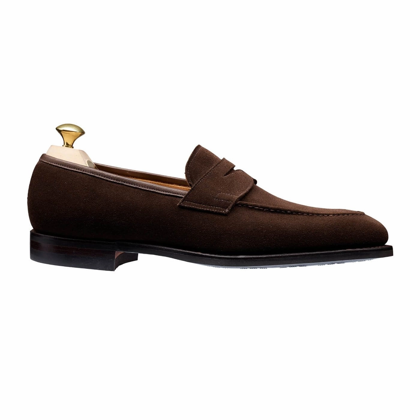 Relaxed Office Shoes Sydney Dark Brown Suede