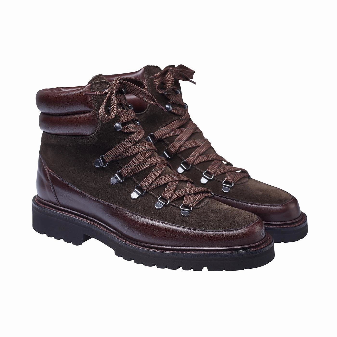 Skin Fresh Annie Dark Brown Wax Calf & Earth Green Suede