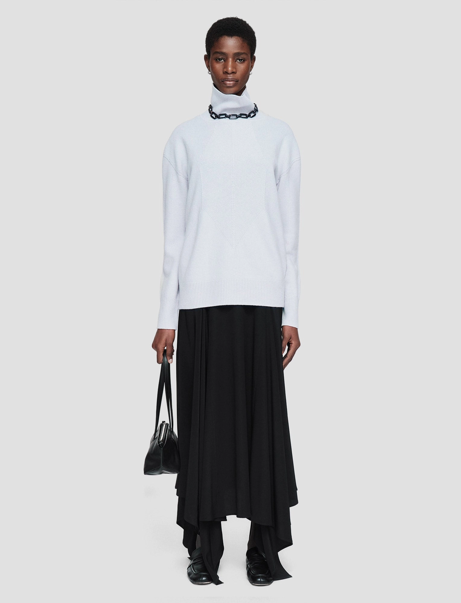 Soft Wool High Neck Jumper Warm Outfit