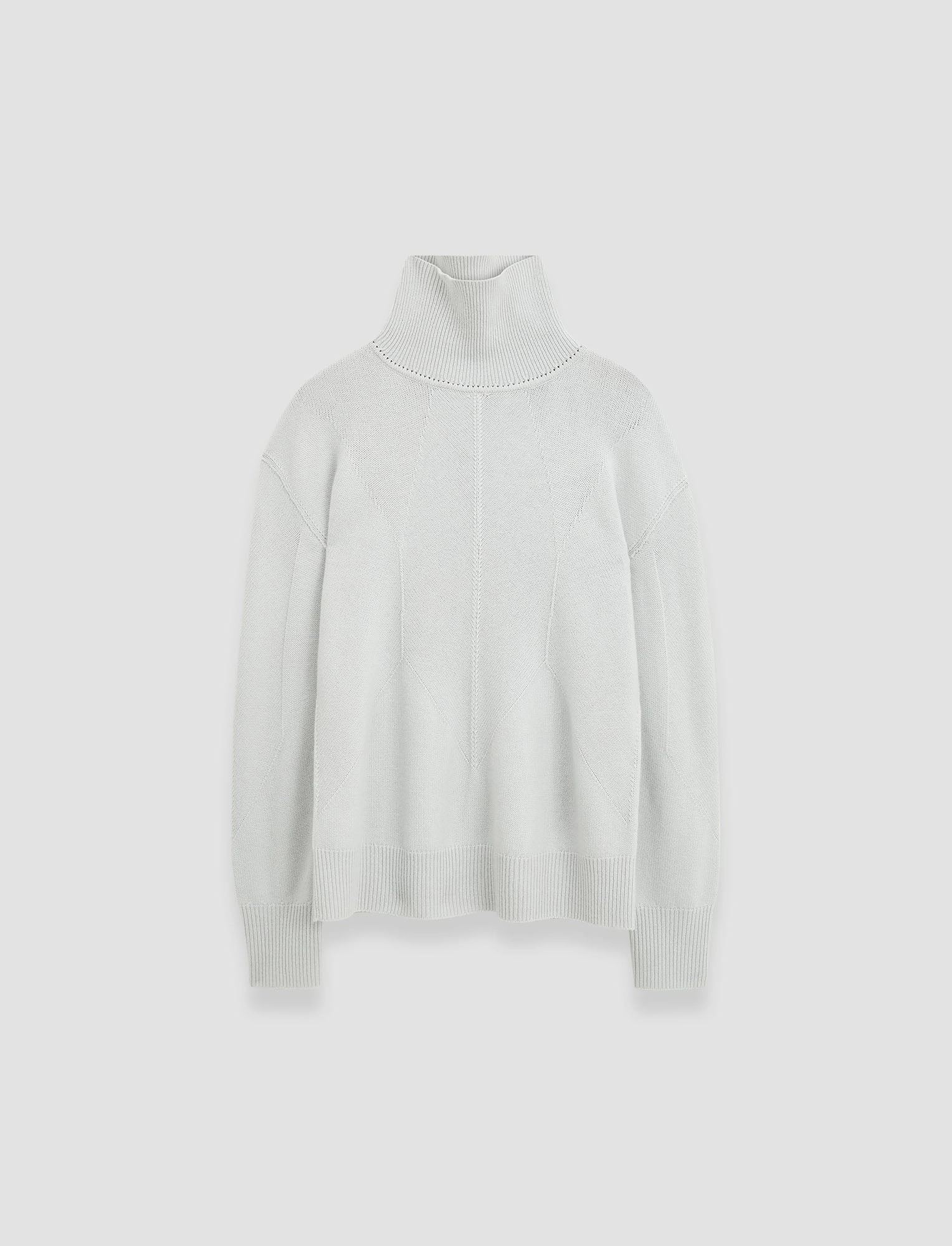 Soft Wool High Neck Jumper Relaxed Armhole Fit