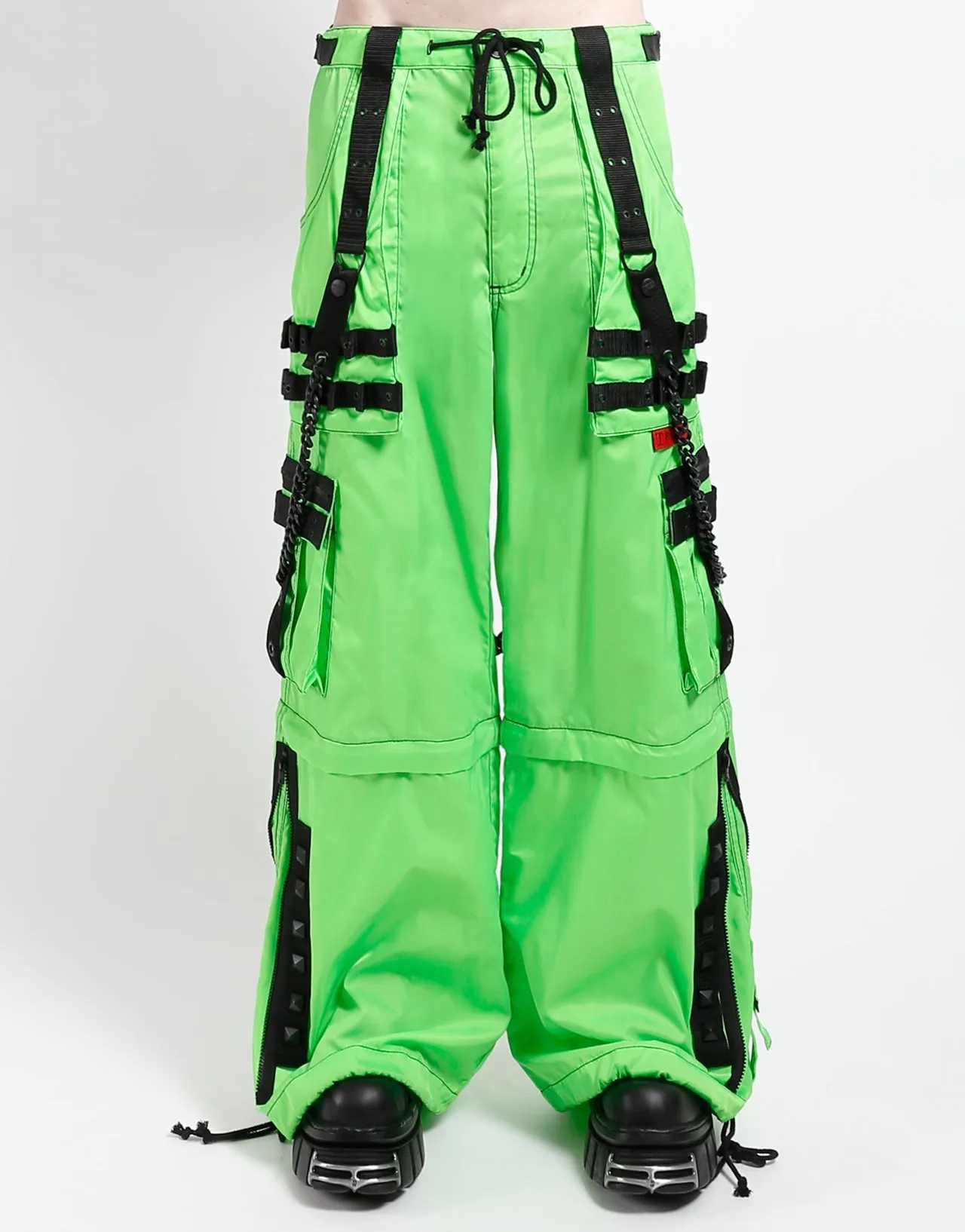 Structured fabric Low Profile Design SPACE OUT PANT NEON LIME