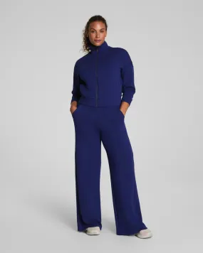 SPANX AirEssentials Wide Leg Track Pant in Midnight Iris NonChafing Fabric