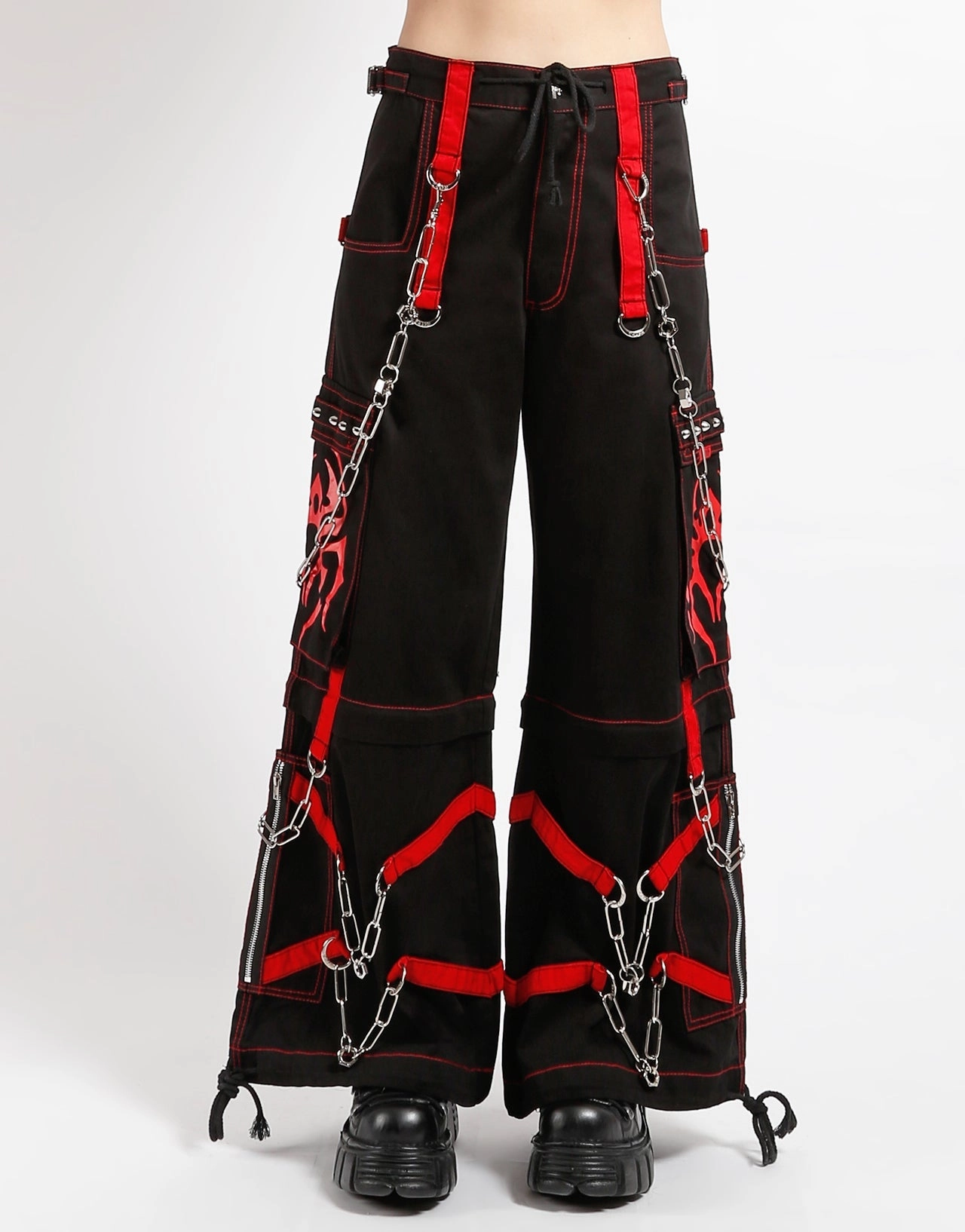 SPIDER ZIP OFF PANT RED Minimal Waist