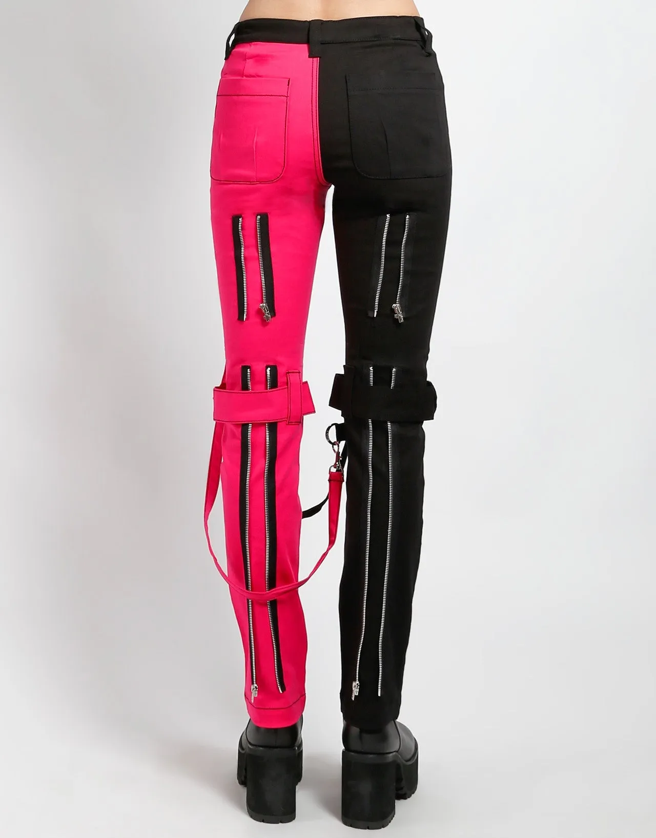 Stylish Comfort SPLIT LEG BONDAGE PANT PINK